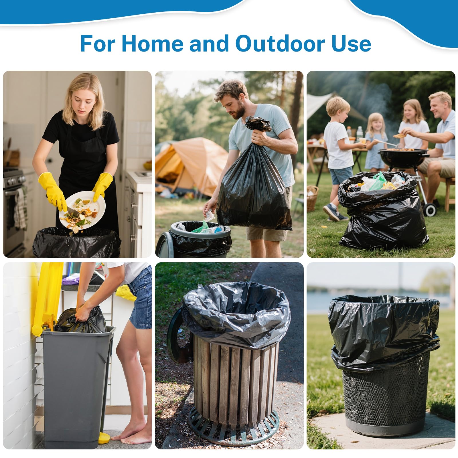55 60 Gallon Trash Bags (100 Count)