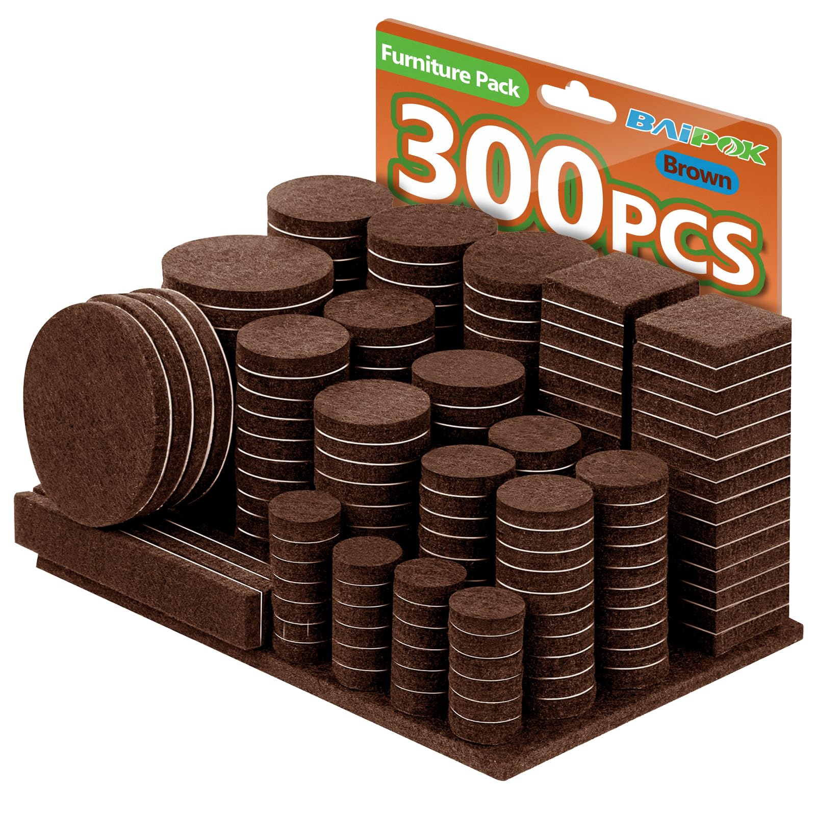 Furniture Pads Felt Pads 300 Pieces Huge Pack Furniture Felt Pads (300 Count)