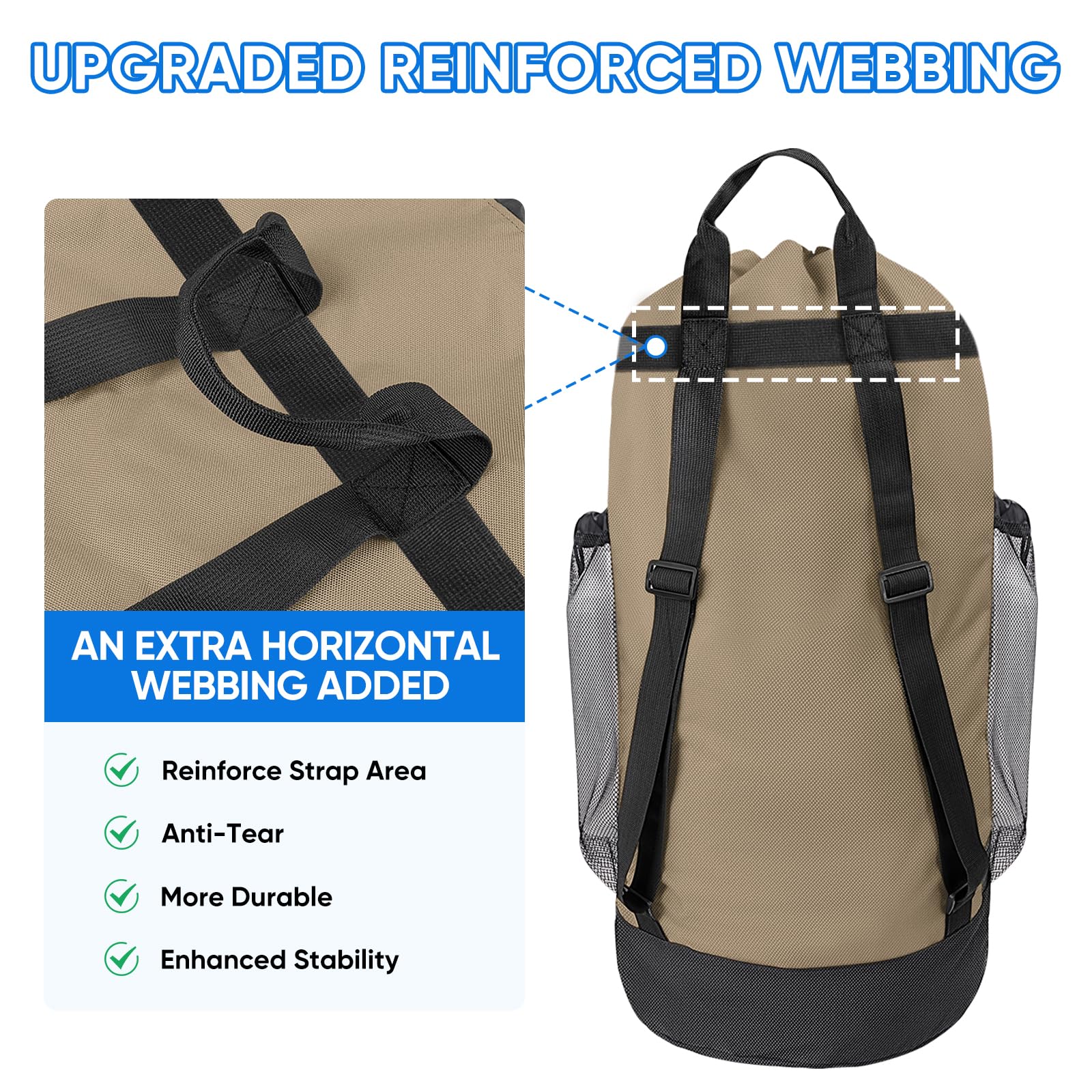 150L Laundry Bag Backpack