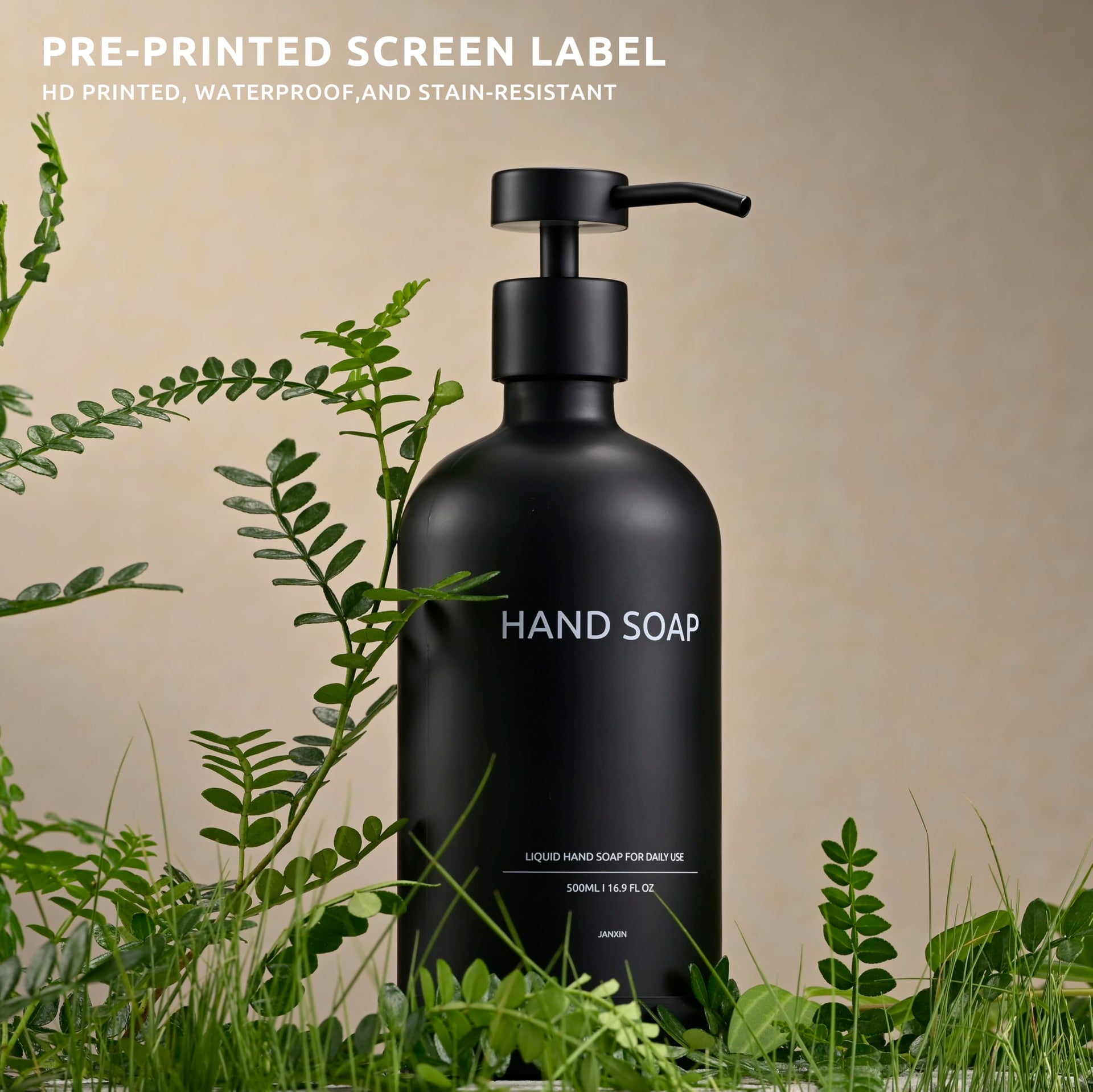 Glass Soap Dispenser Bathroom Set by Janxin