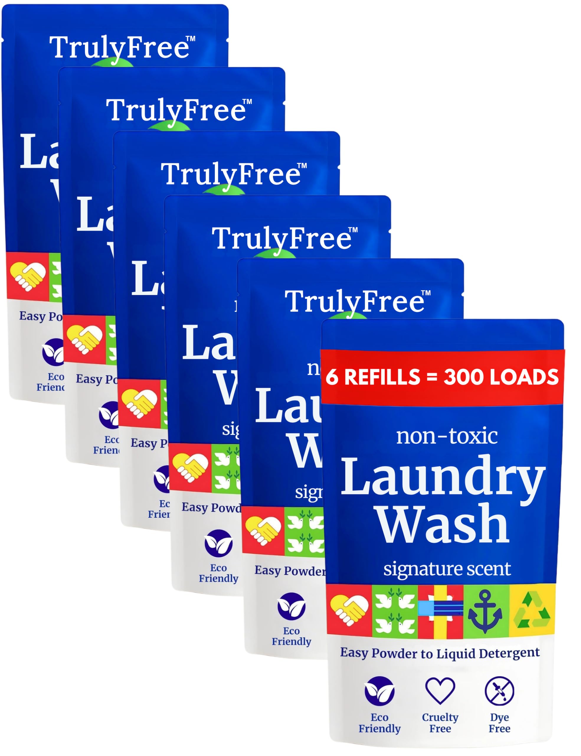 Natural Laundry Detergent for Sensitive Skin (300 Fl Oz)