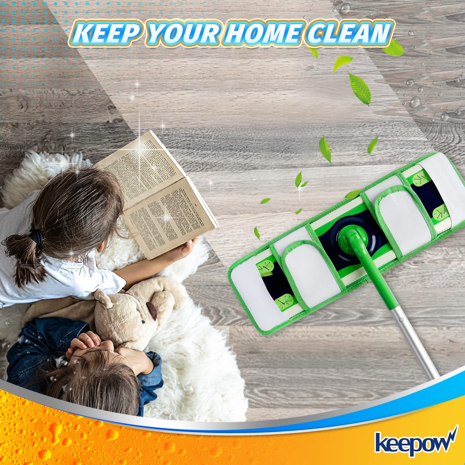 XL Wet Pads Refills Compatible with Swiffer XL Mops Pads Replacement