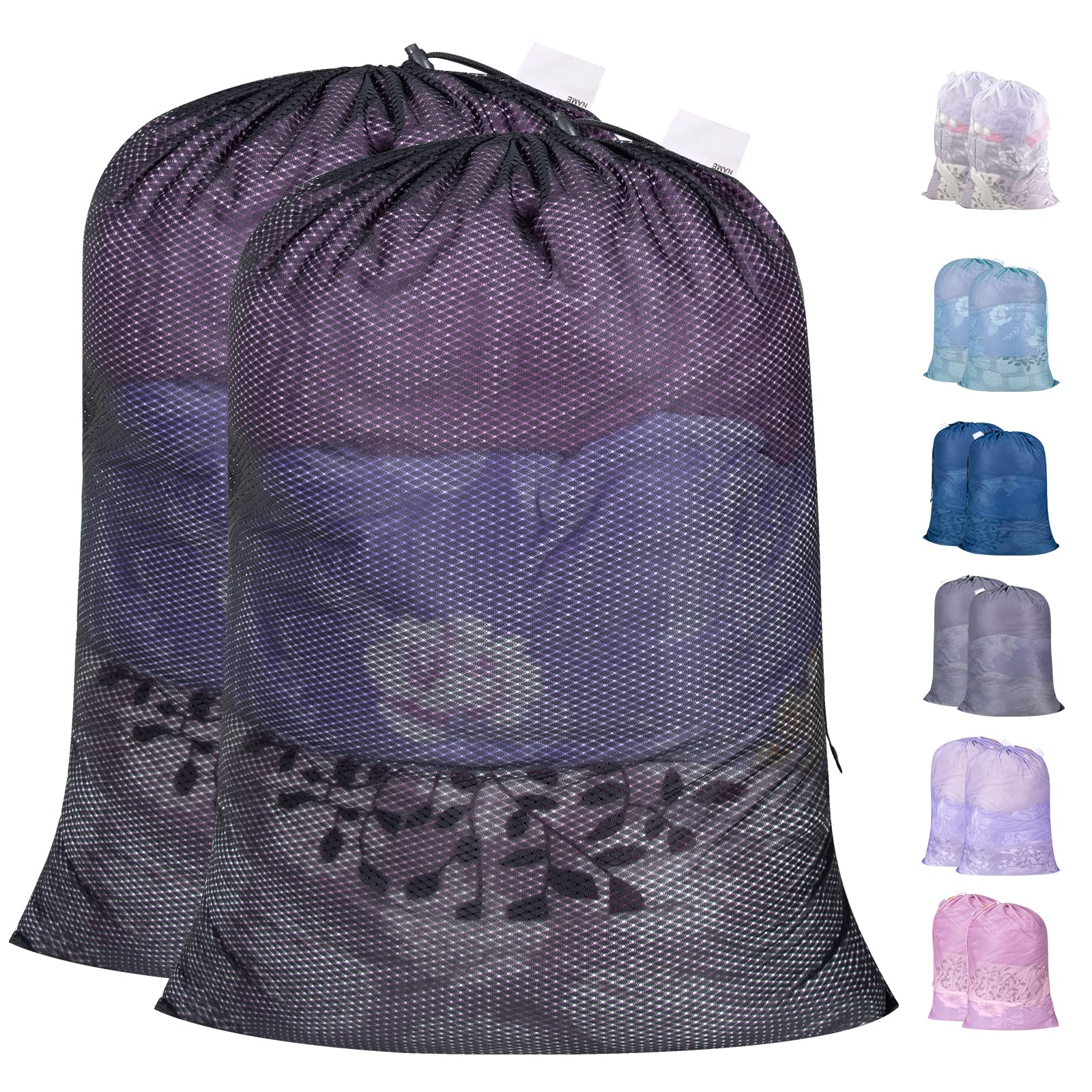 2 Pack Heavy Duty Diamond Mesh Laundry Bag (2 Count)