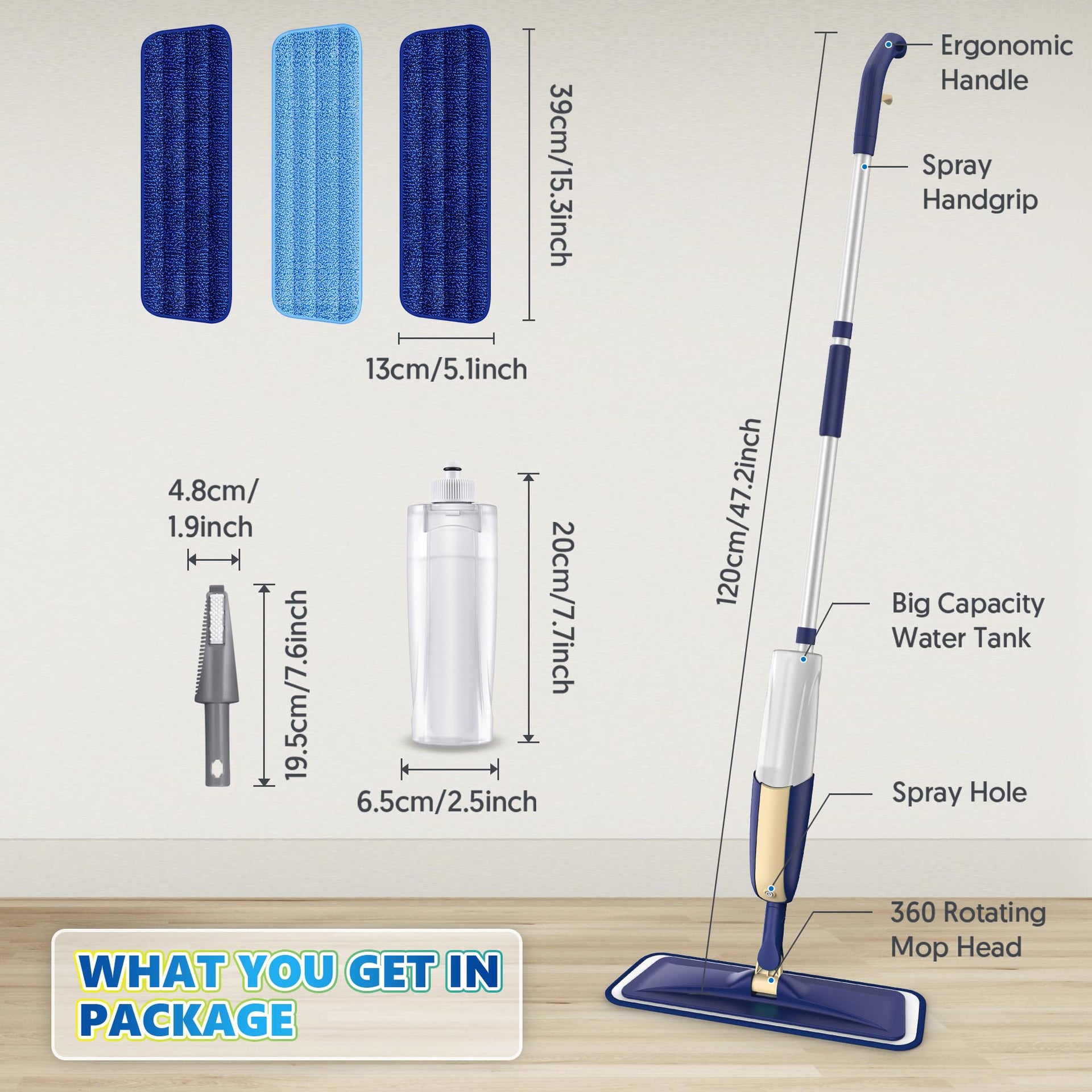 Spray Wet Mops for Floor Cleaning
