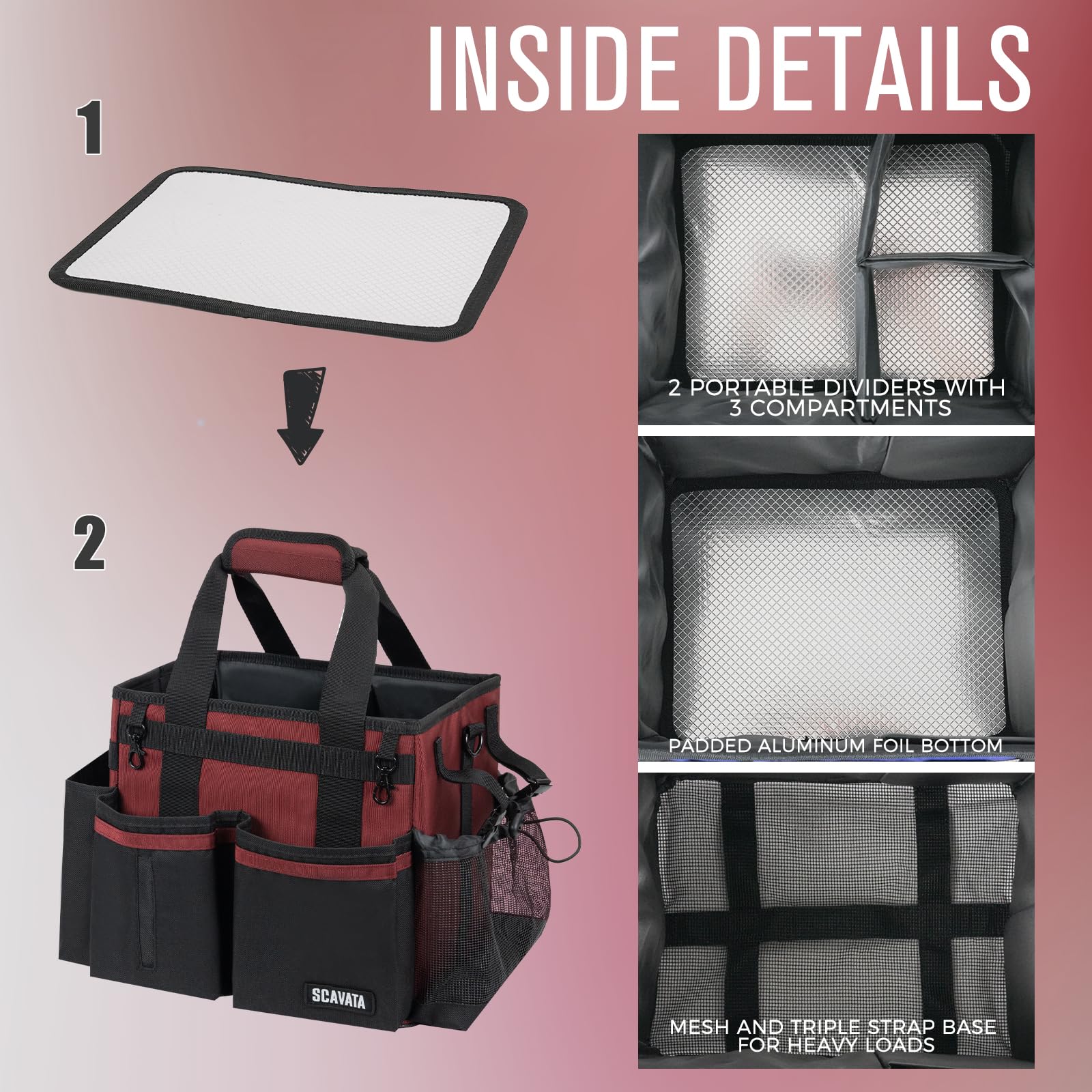 Compact Wearable Cleaning Caddy with Handle & Shoulder Straps