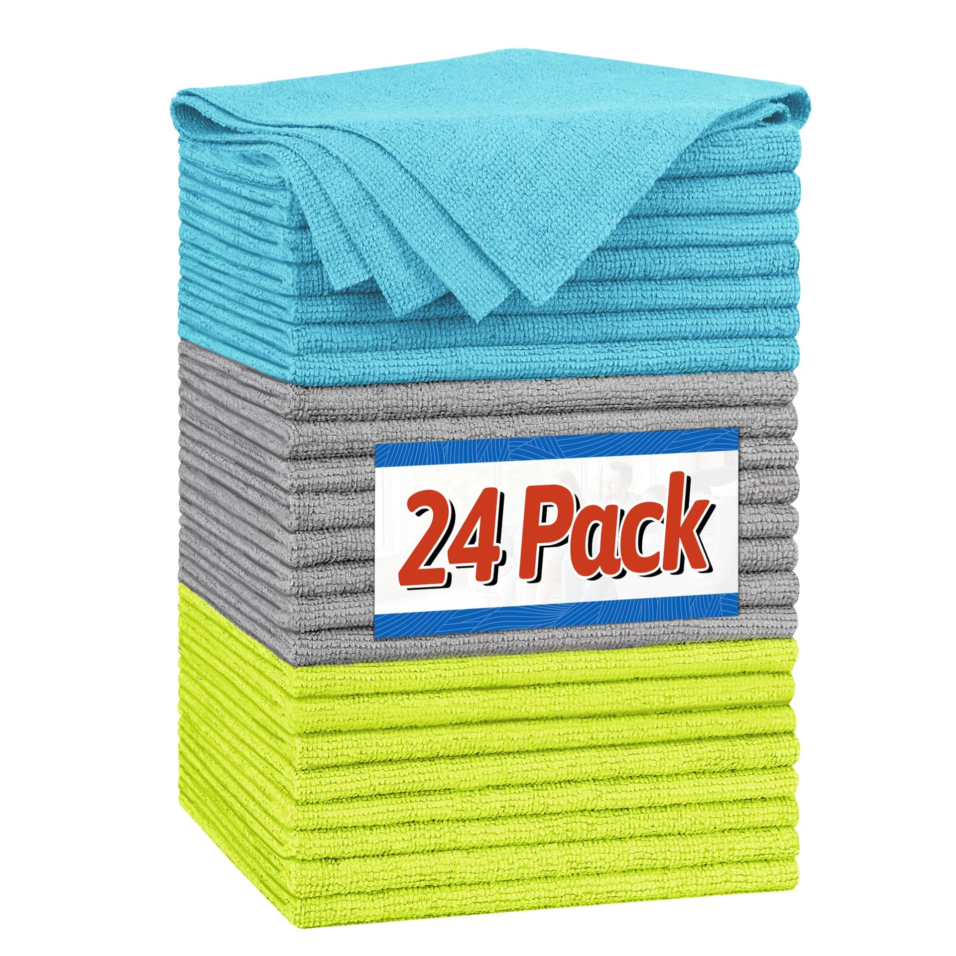 Microfiber Cleaning Cloth (24 Count)