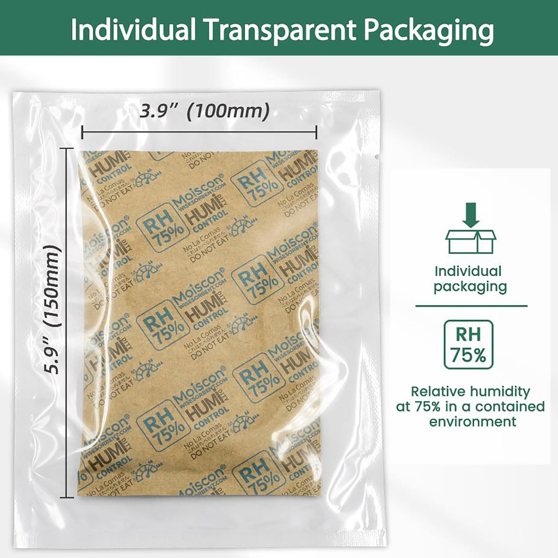 75% Two Way Humidity Control Packs (5 Count)