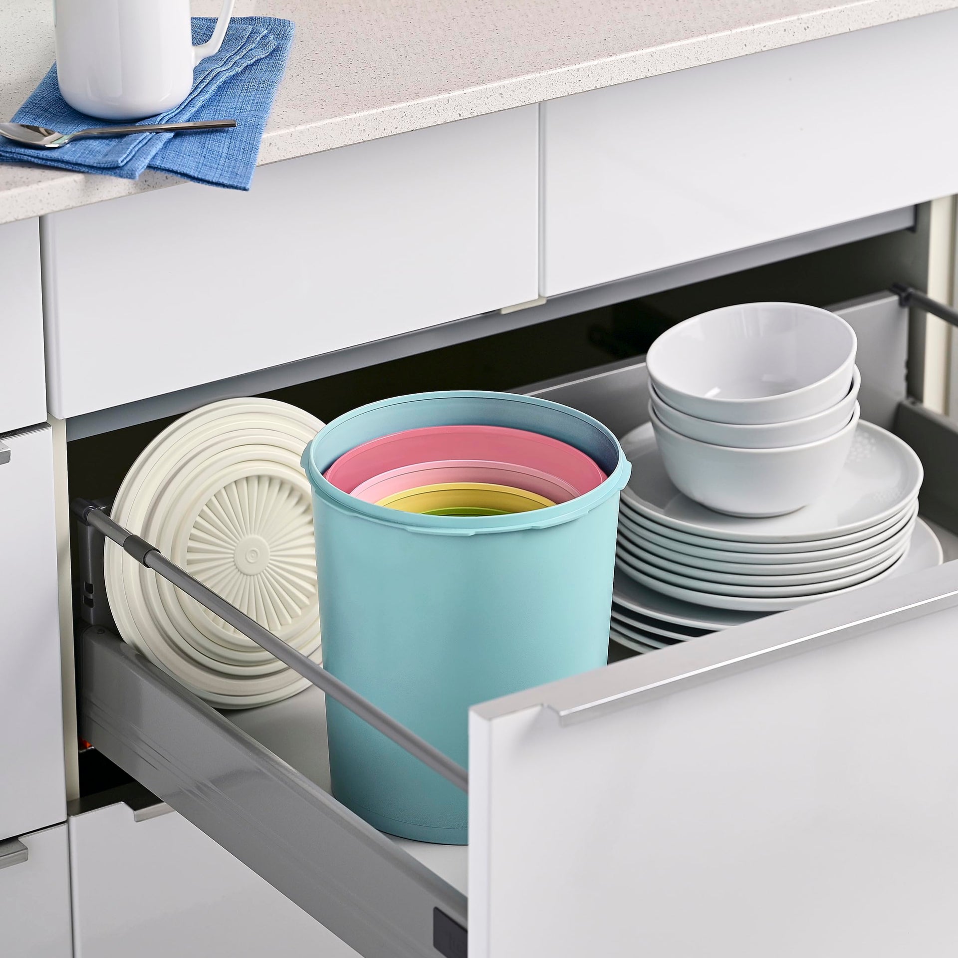 Heritage 10 Piece Pastel Tall Canister Set