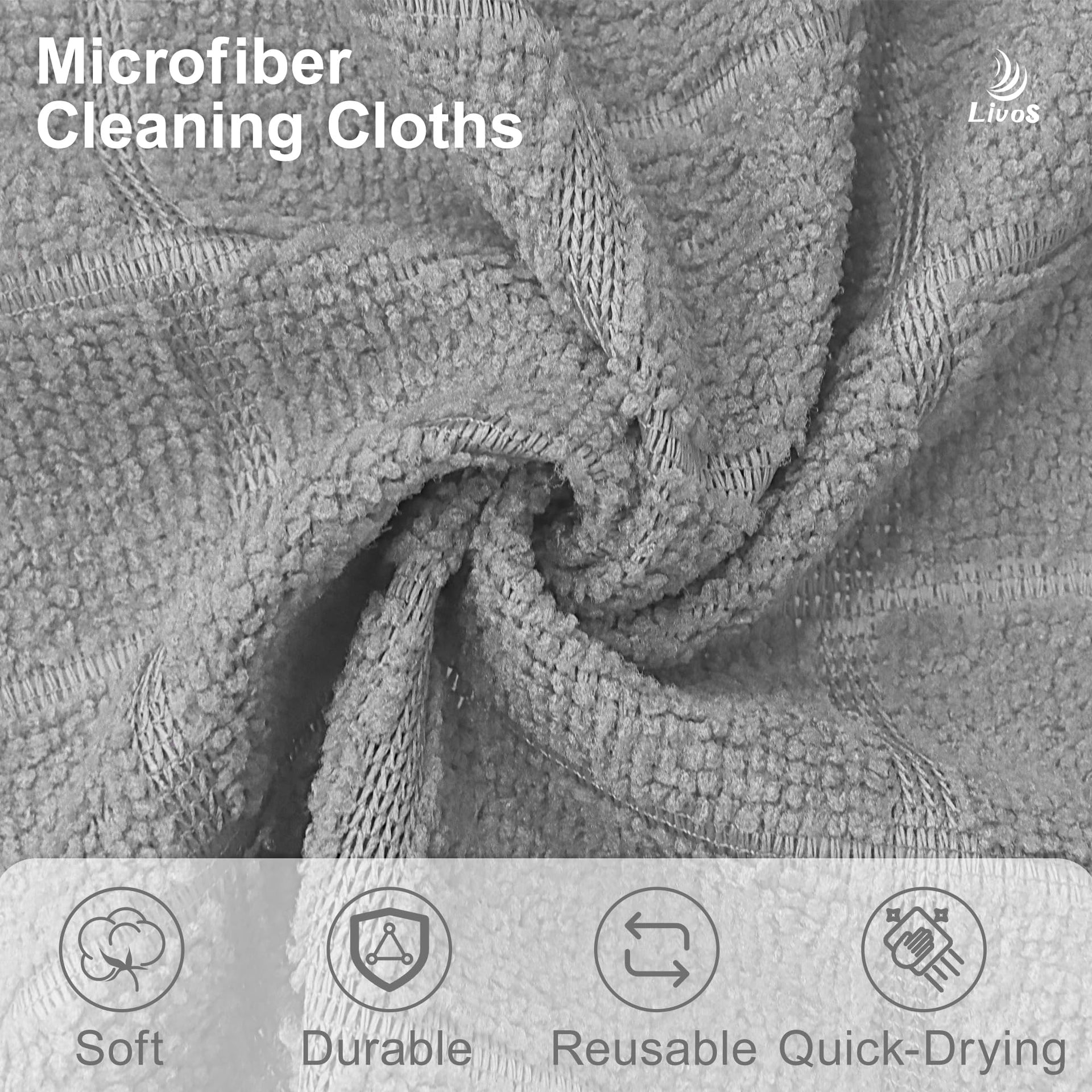 Microfiber Cleaning Cloth Roll (80 Count)