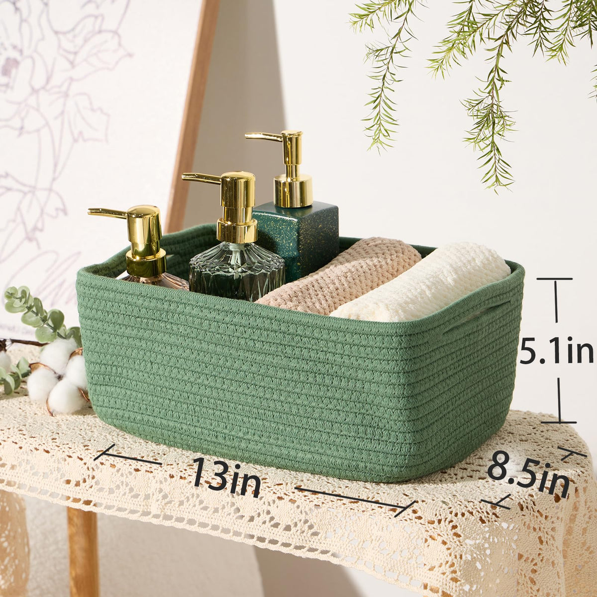 Small Storage Baskets for Organizing (4 Count)