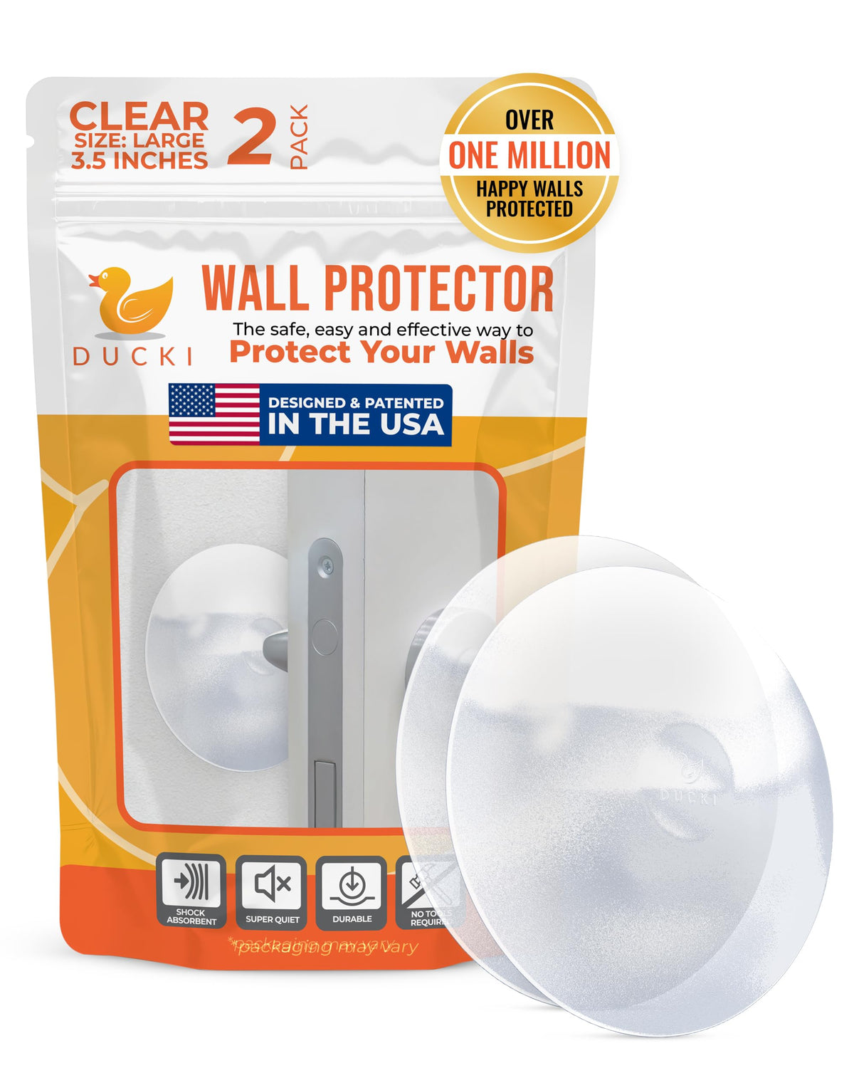 Door Stoppers Wall Protector 3.5" (2 Count)
