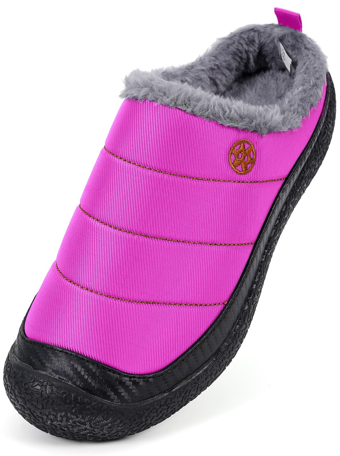 Womens Mens House Slippers Outdoor Winter Shoes Purple