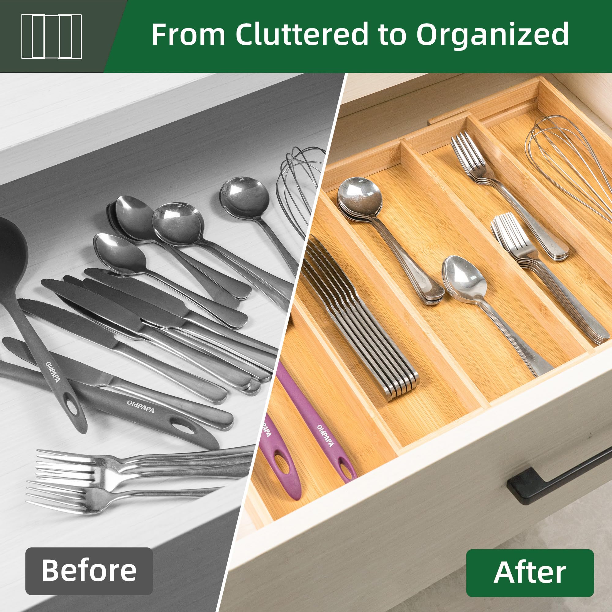Drawer Organizer Kitchen Utensils