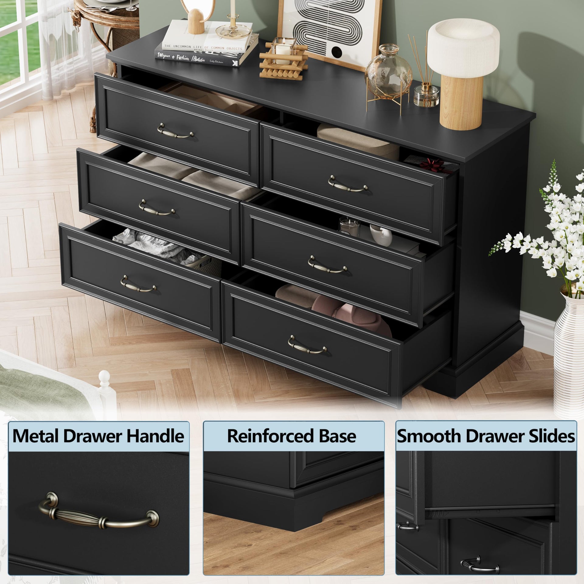 6 Drawer Dresser for Bedroom