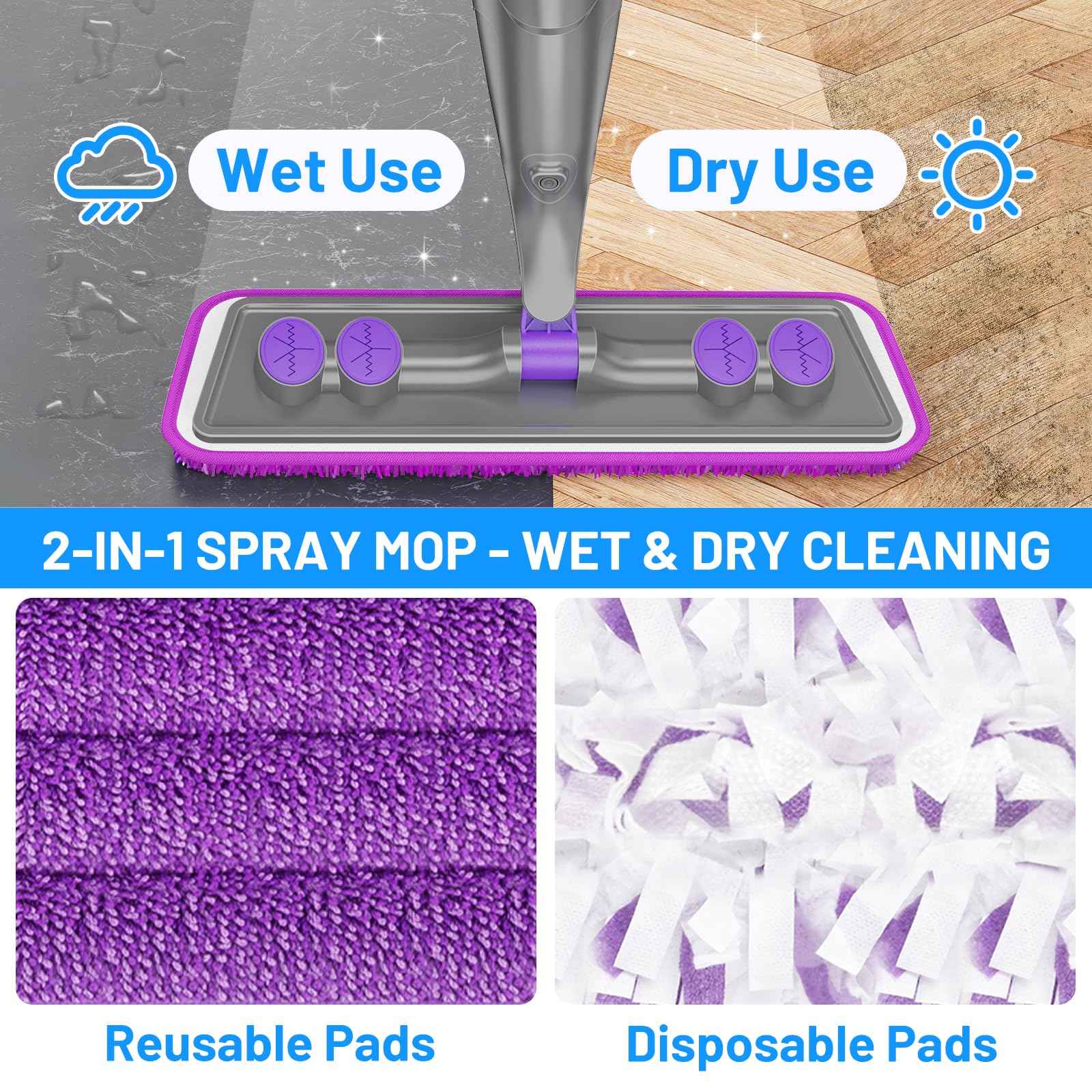 Spray Mops for Floor Cleaning