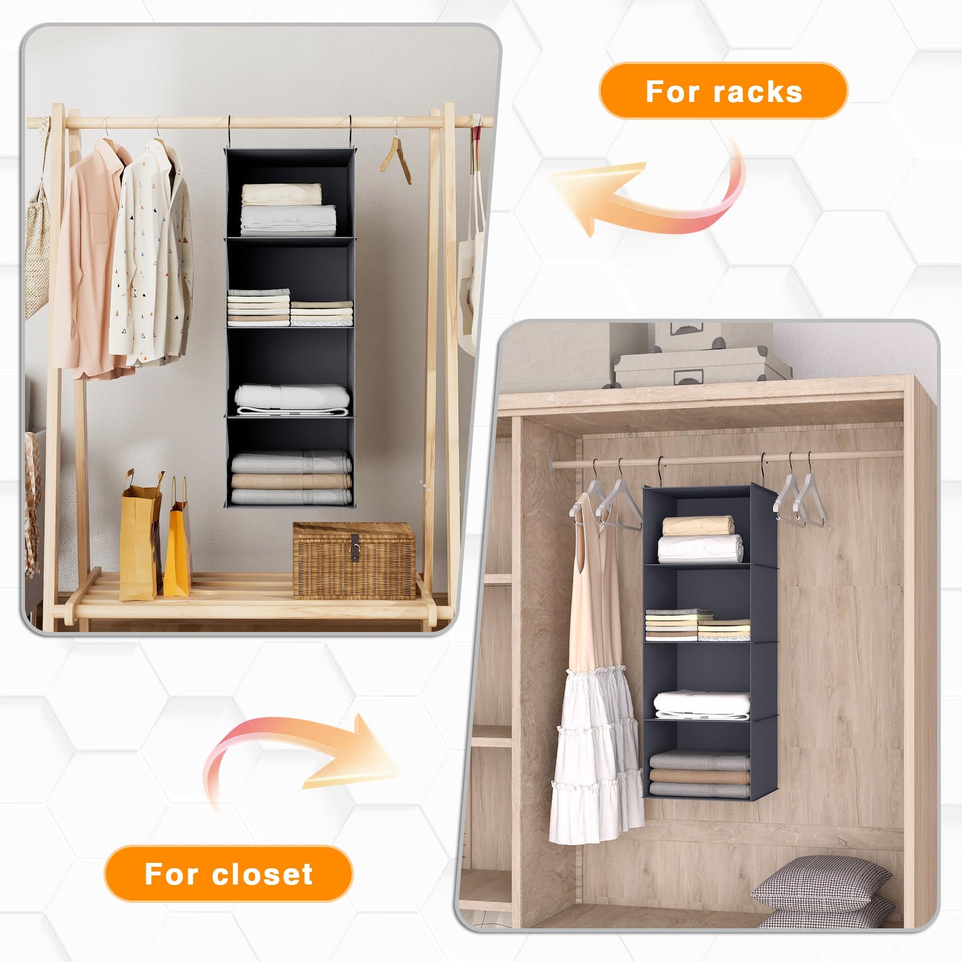 Hanging Closet Organizer 4 (4 Count)