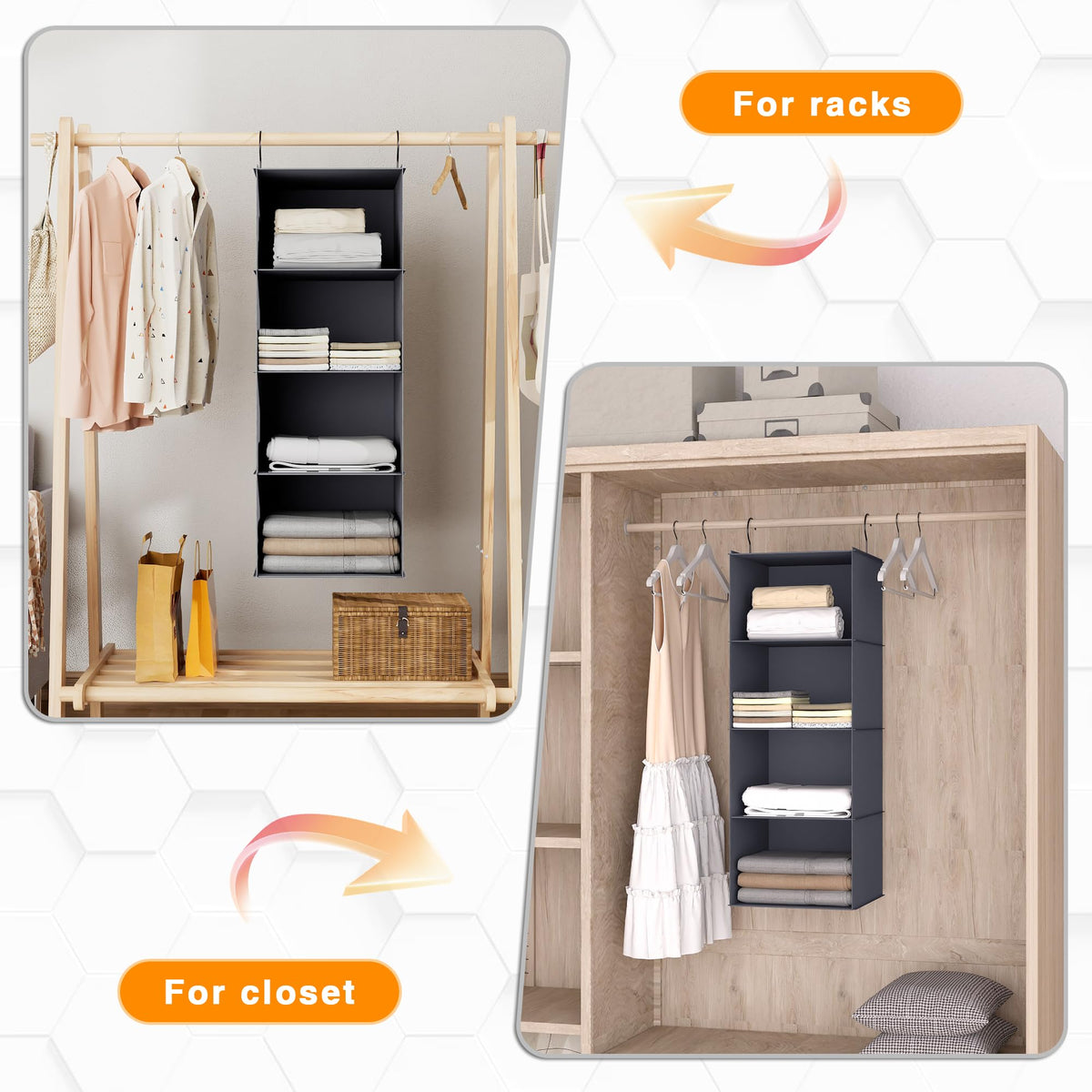 Hanging Closet Organizer 4 (4 Count)