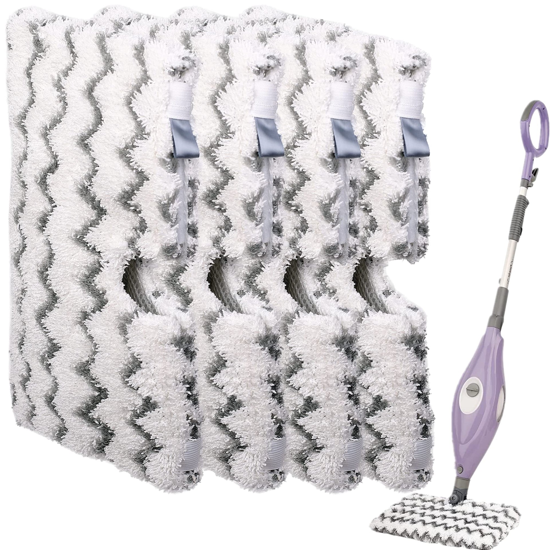 Steam Mop Replacement Pads for Shark Steamer S3501 S3601 4 Pack (4 Count)