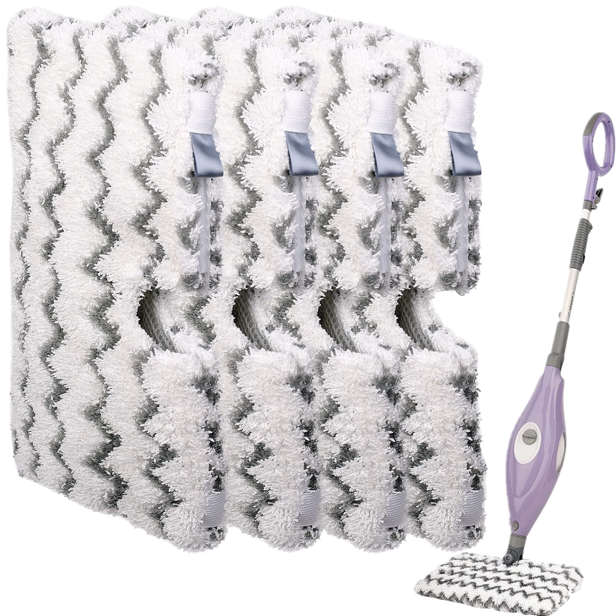 Steam Mop Replacement Pads for Shark Steamer S3501 S3601 4 Pack (4 Count)