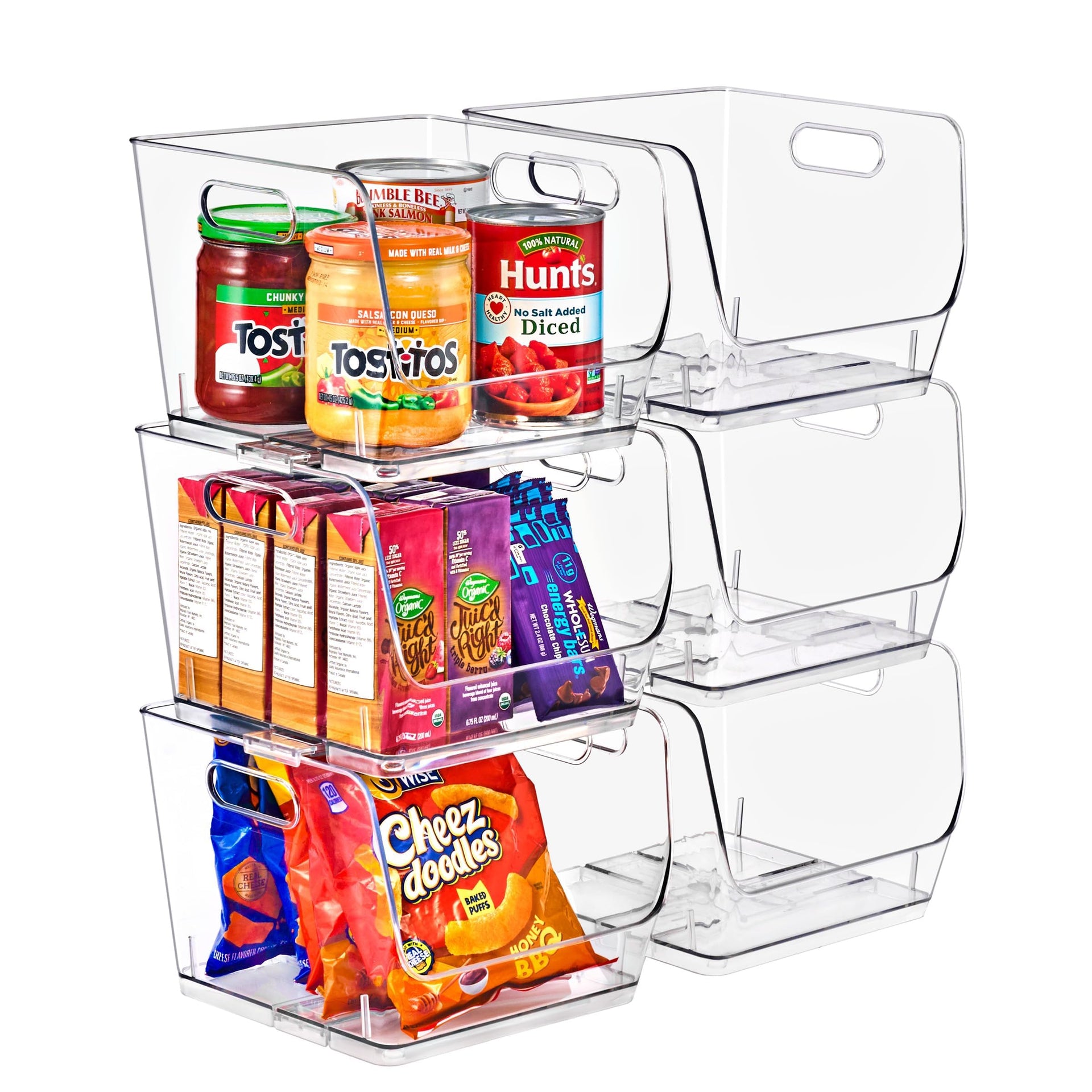 Stackable Storage Bins Open Front