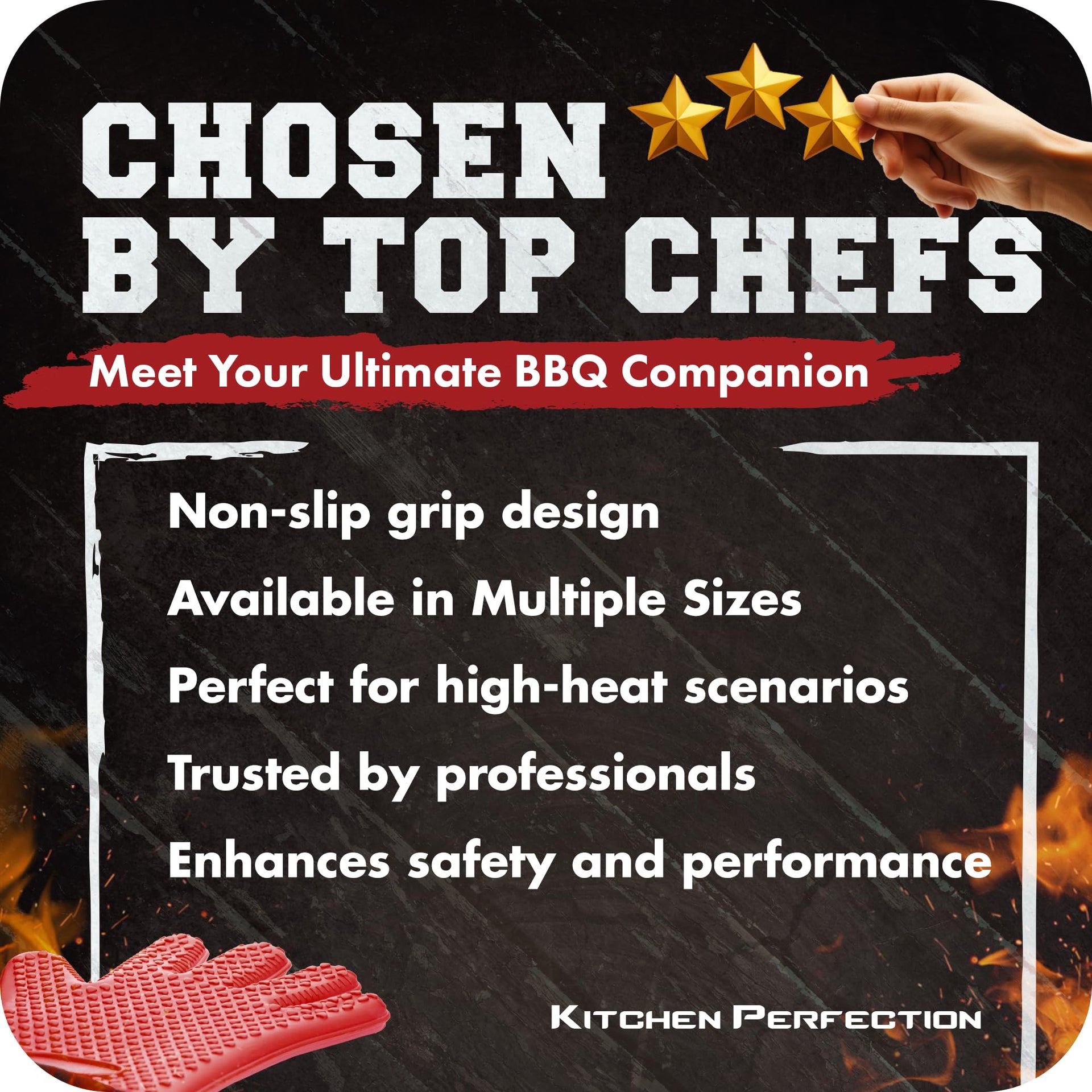 Silicone Smoker BBQ Gloves (2 Count)