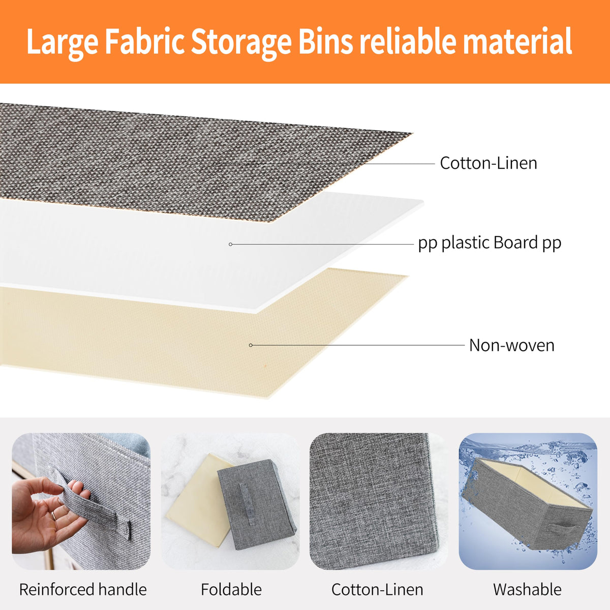 Linen Folding Storage Bins