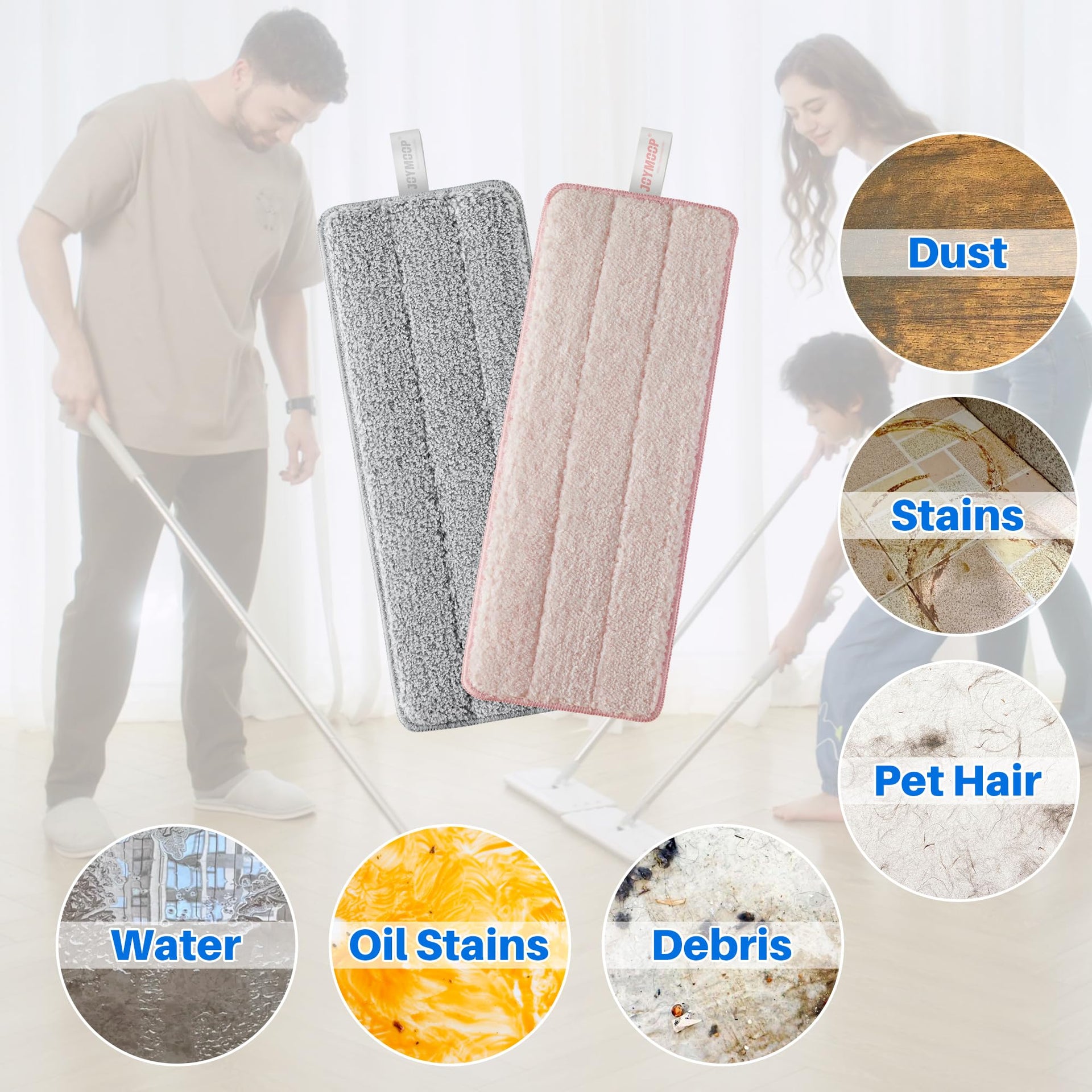 Microfiber Replacement Pads for 13 (2 Count)