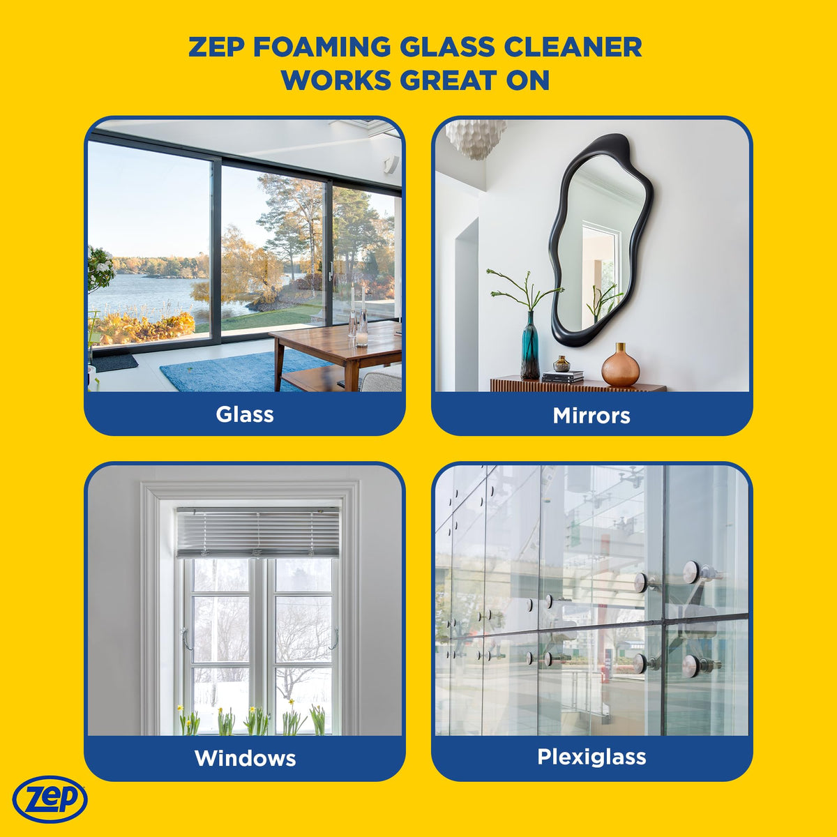 Foaming Glass and Plexiglass Cleaner (76 Ounce)