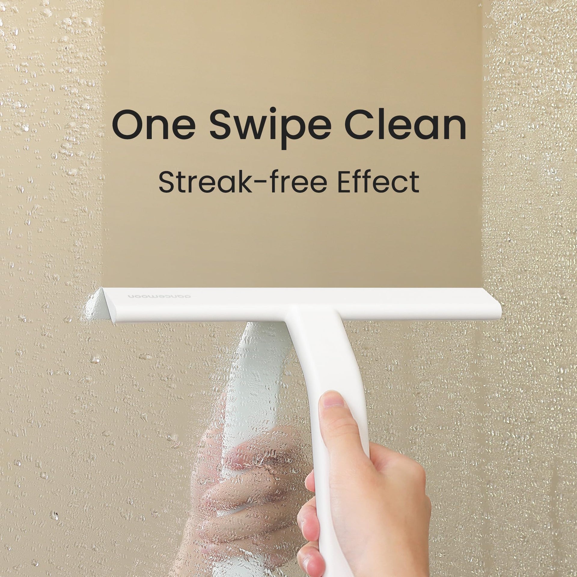 JustHang Shower Squeegee with Built