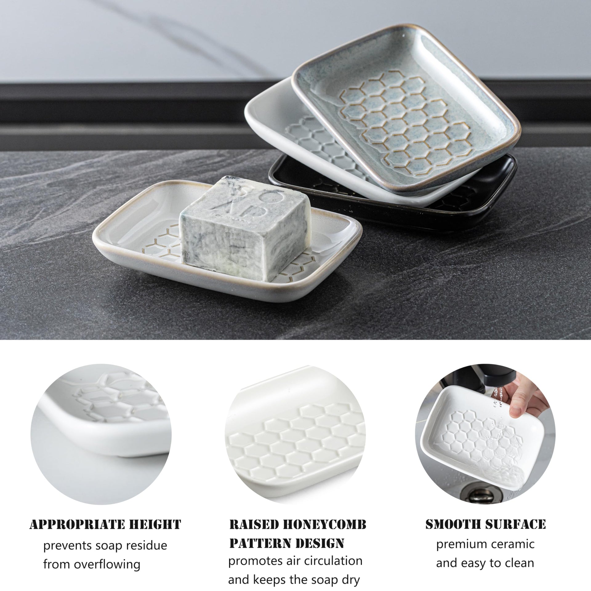 Ceramic Soap Dish for Shower