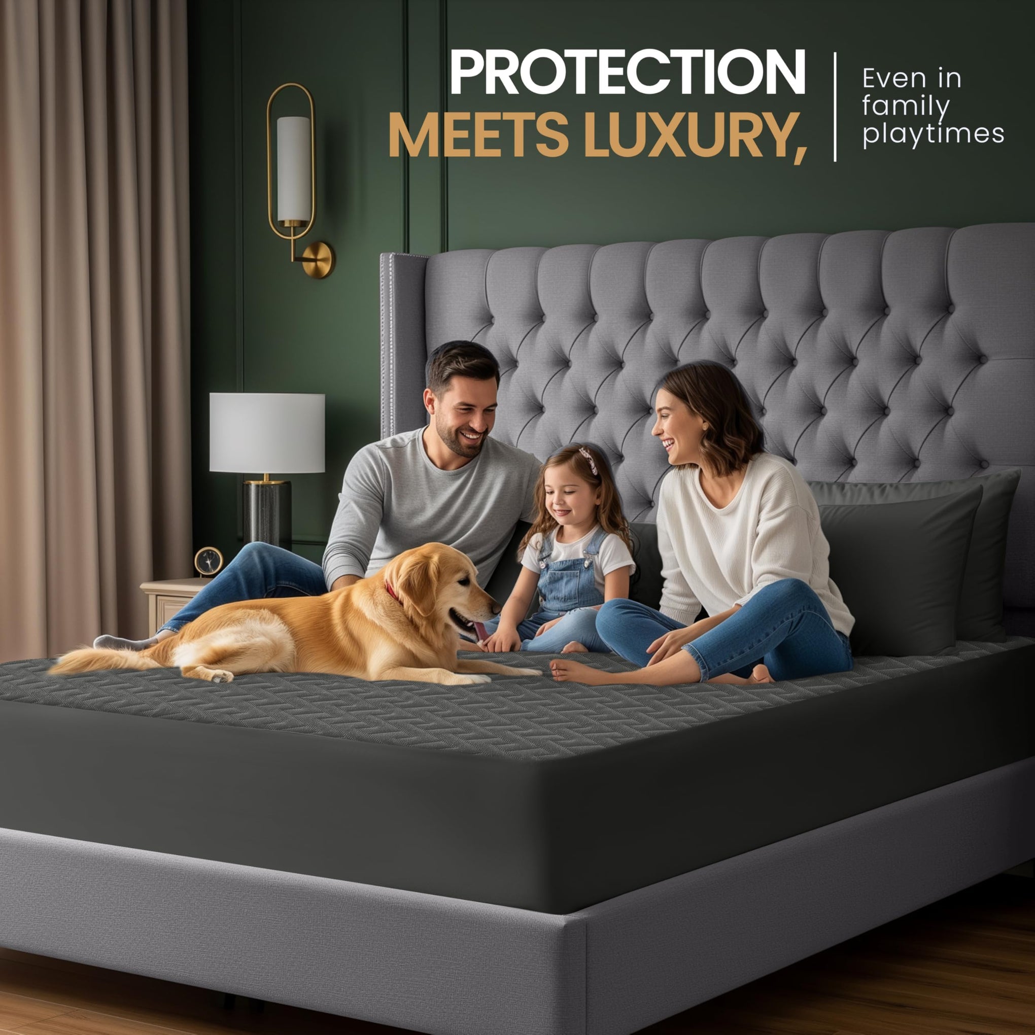 Premium Waterproof Mattress Protector Queen Size