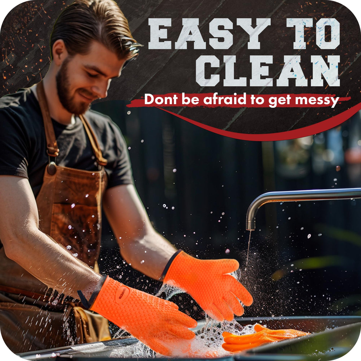 XL Silicone Smoker Oven Gloves (2 Count)