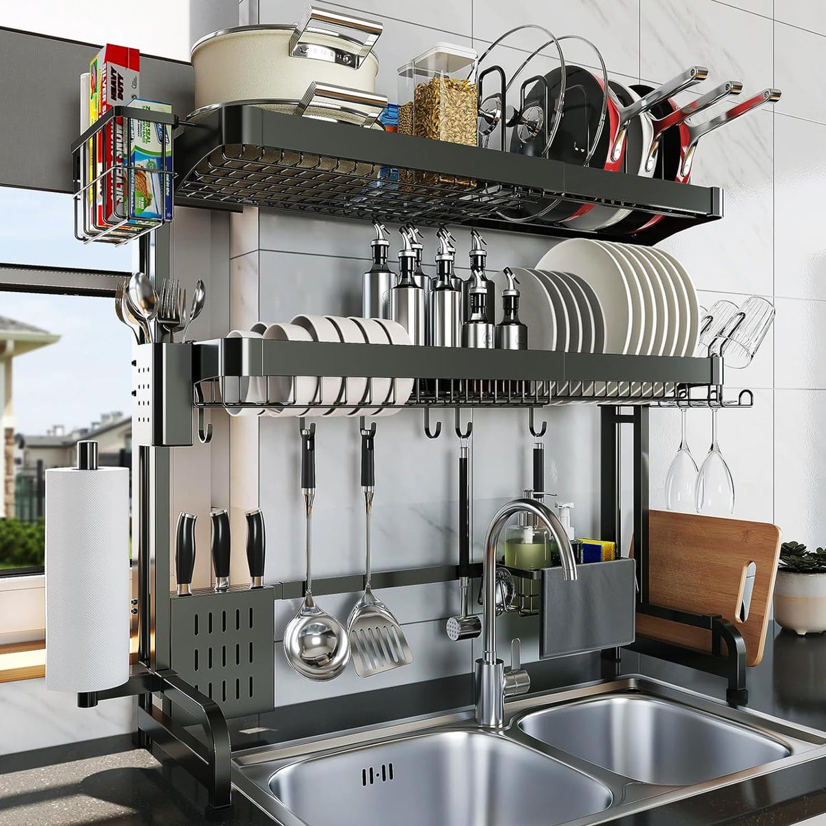 Over The Sink Dish Drying Rack