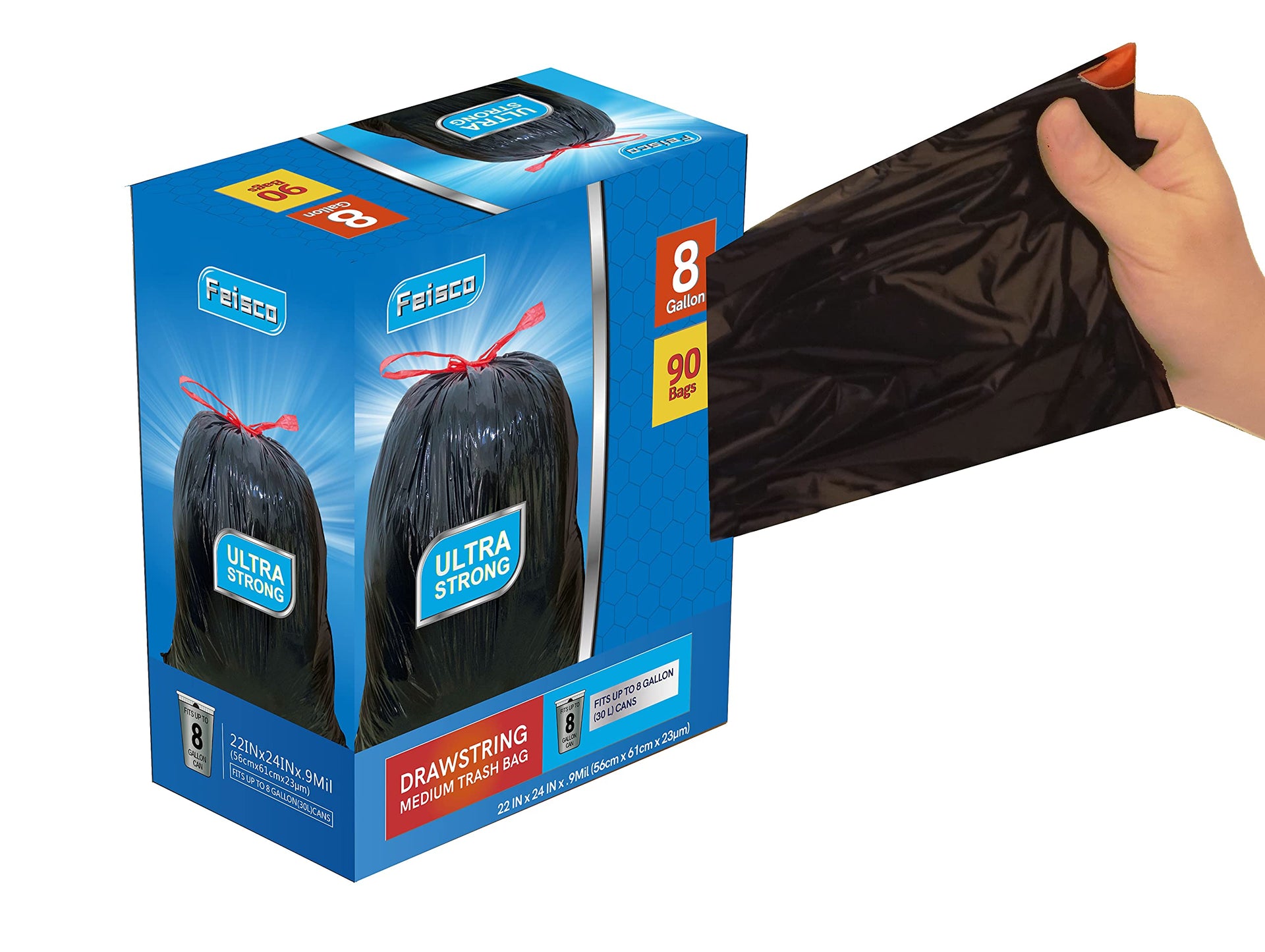 8 Gallon Black Trash Bag