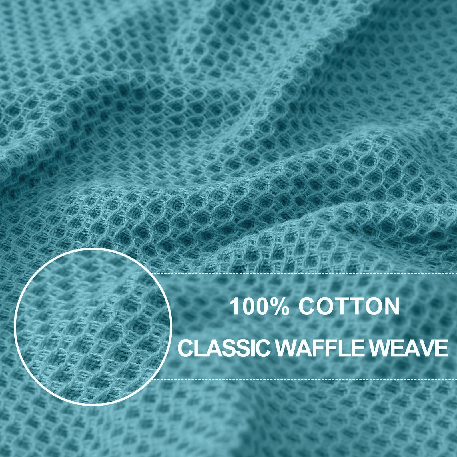 100% Cotton Waffle Weave Kitchen Dish Cloths 24 (24 Count)