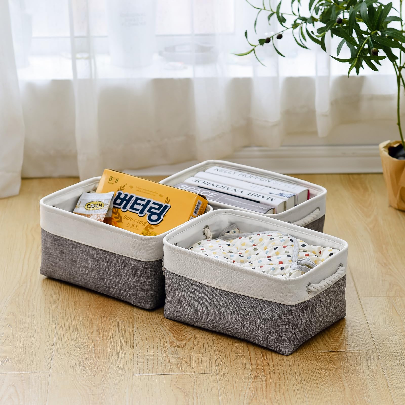 Organization and Storage Basket for Shelves