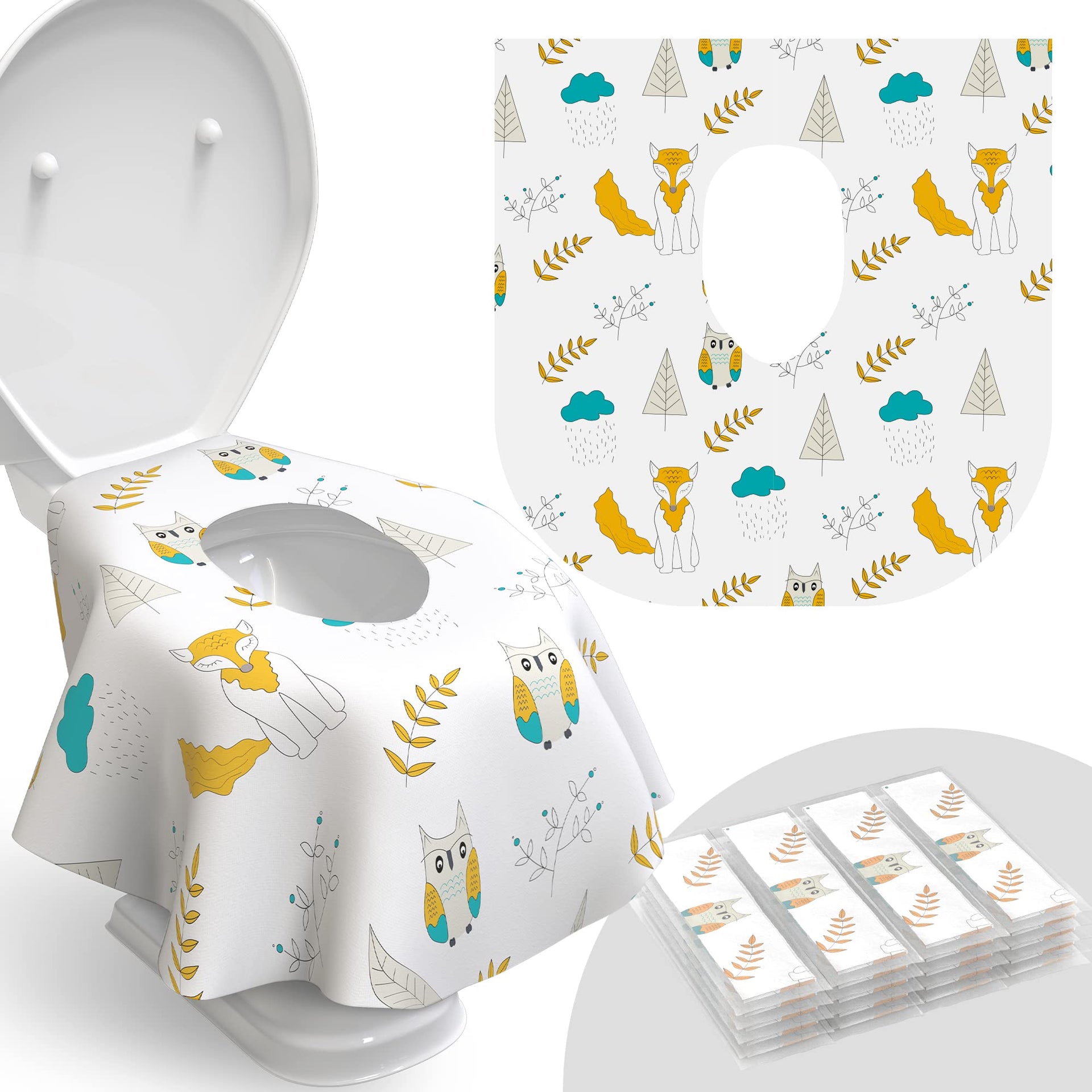 Disposable Toilet Seat Cover for Travel (20 Count)