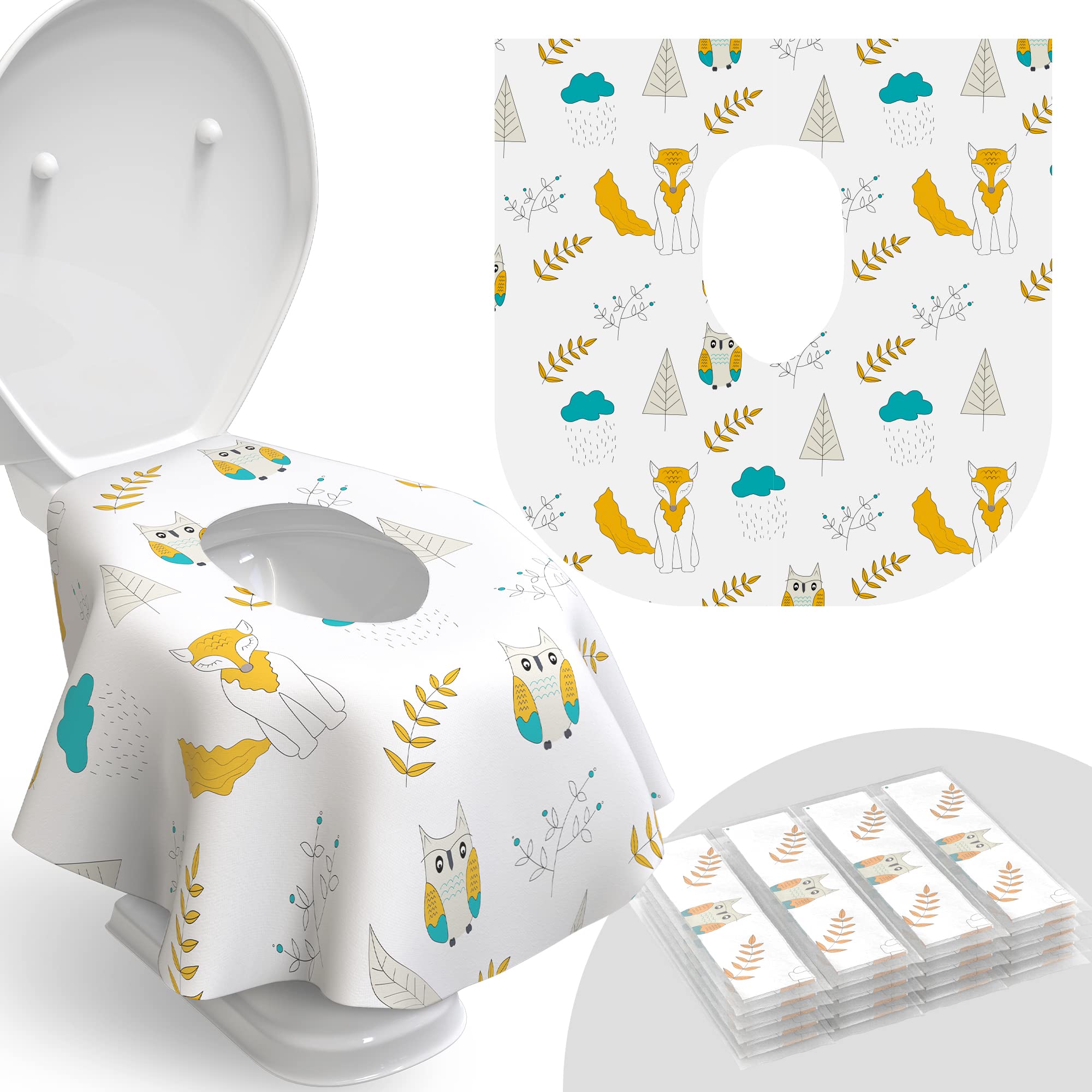 Disposable Toilet Seat Cover for Travel (20 Count)