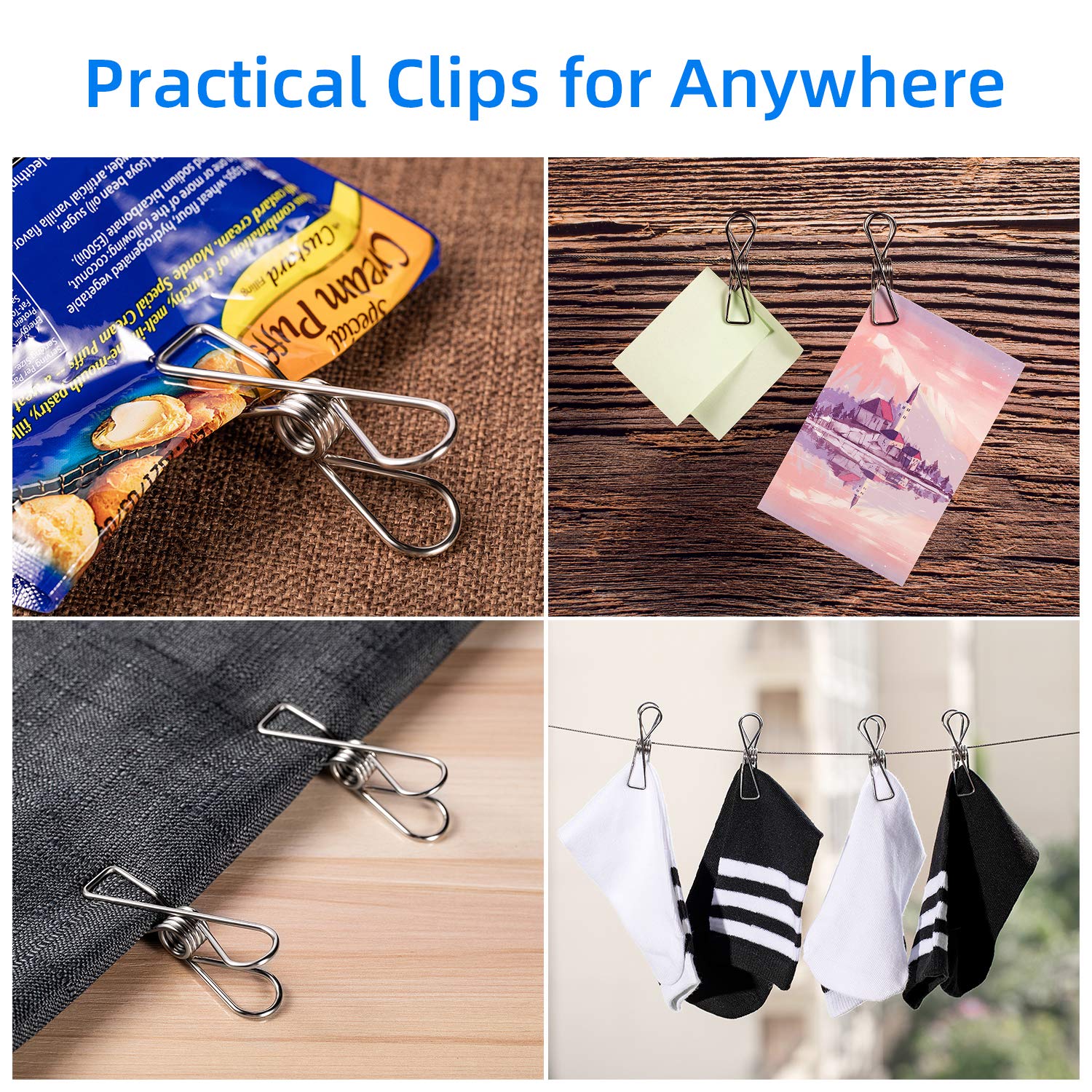 Heavy Duty Clothes Pins for Hanging Clothes (28 Count)
