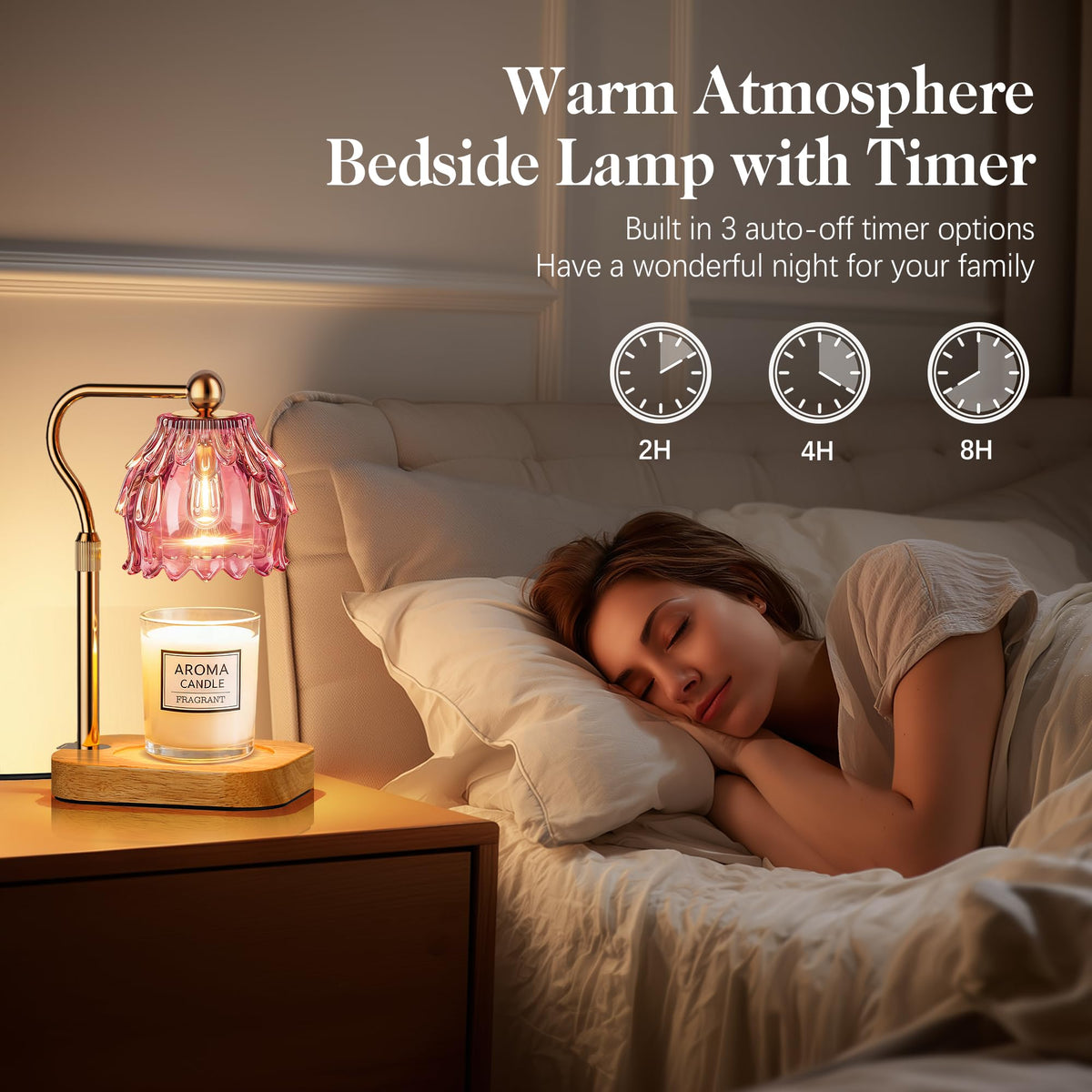 Candle Warmer Lamp with Timer Dimmer