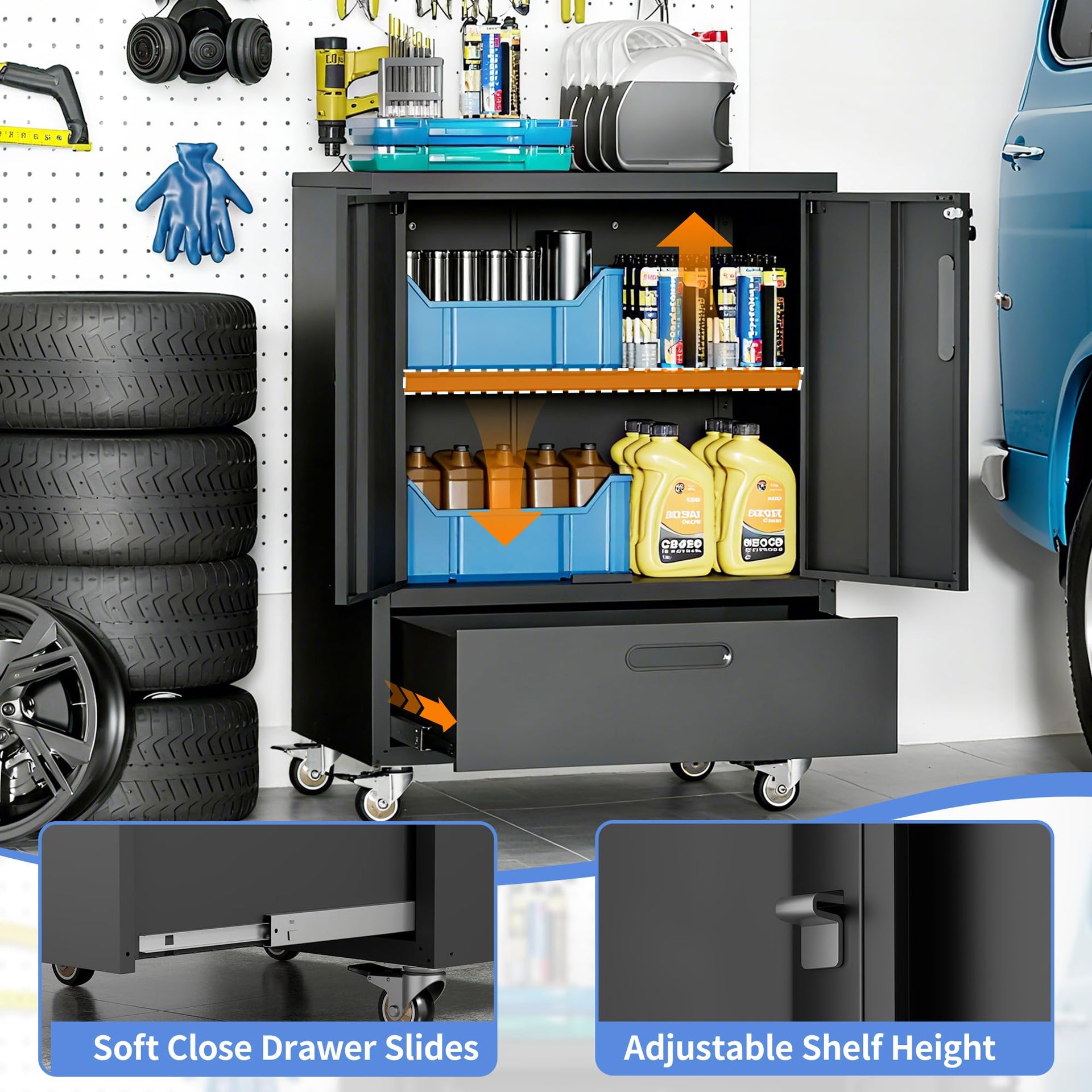 Metal Storage Cabinet for Garage