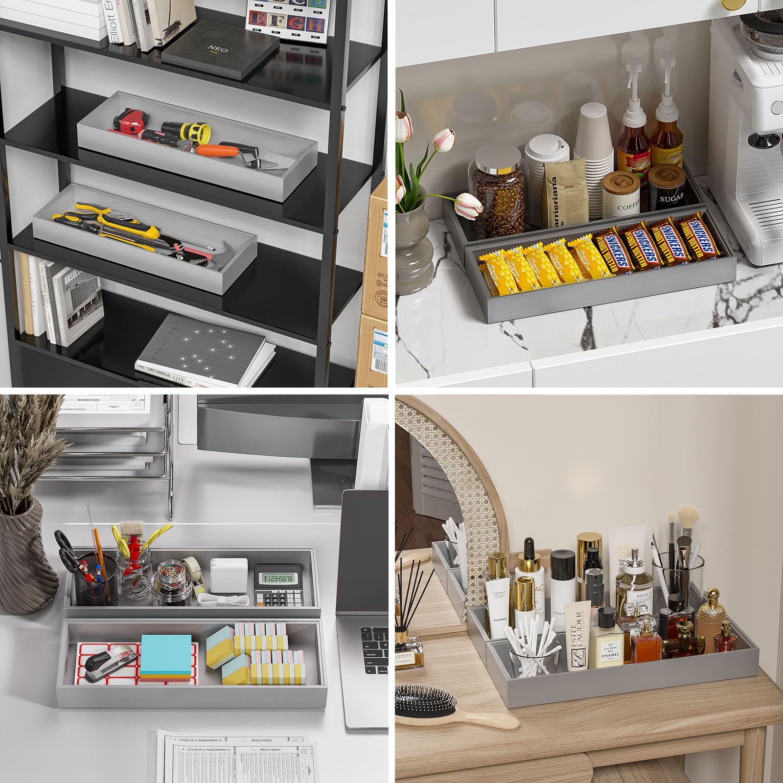 Bamboo Drawer Organizer (2 Count)