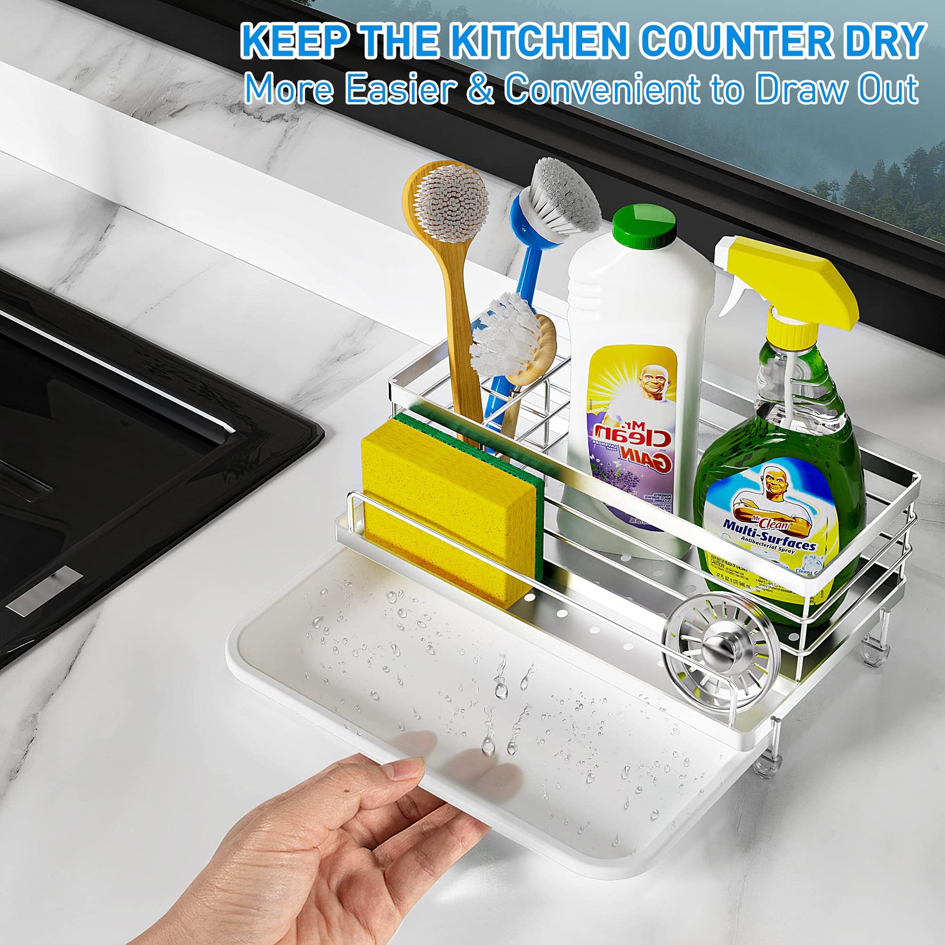 Stainless Steel Sponge Holder for Kitchen
