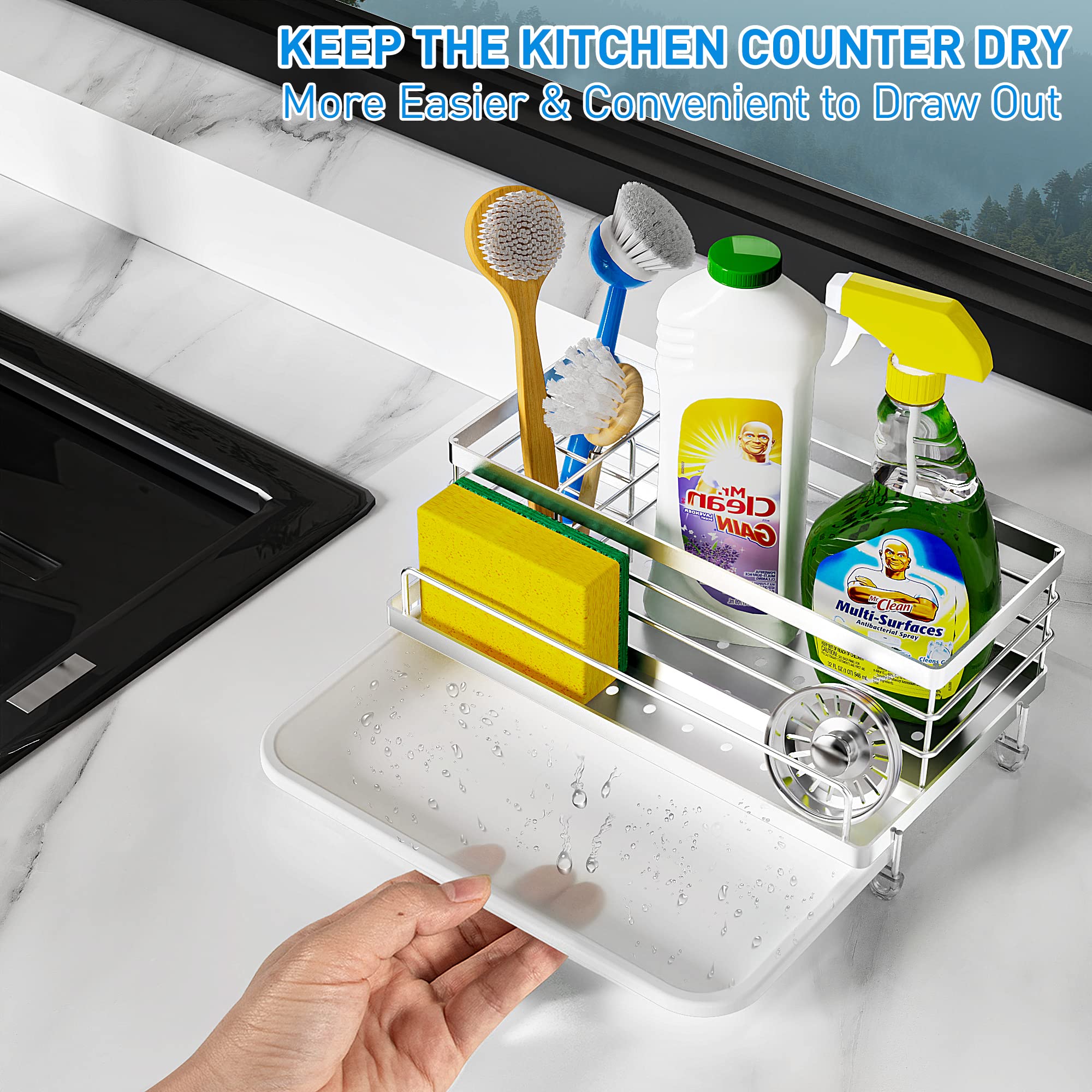 Stainless Steel Sponge Holder for Kitchen