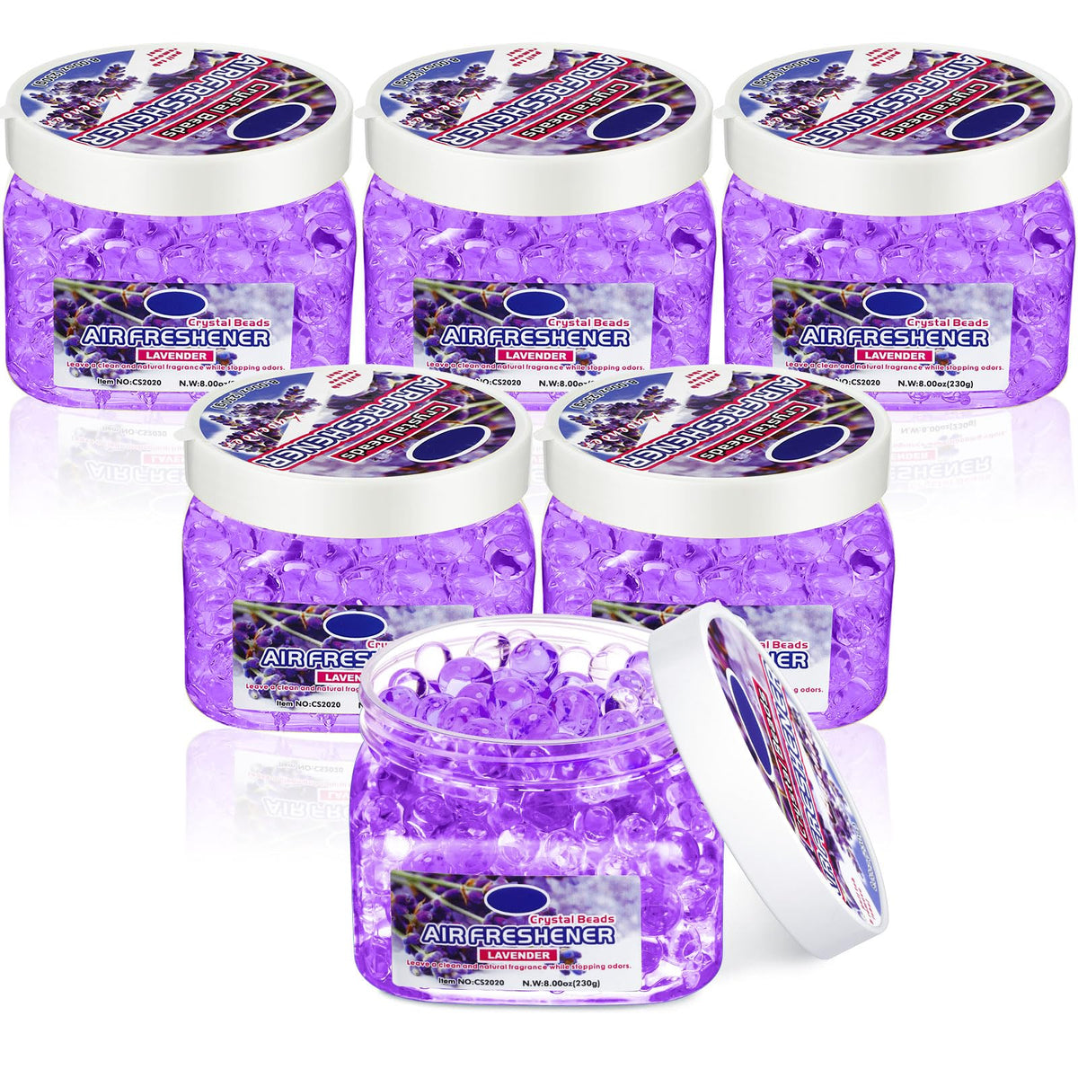 6 Pcs Air Freshener Beads Odor Eliminator Beads Odor (48 Fl Oz)