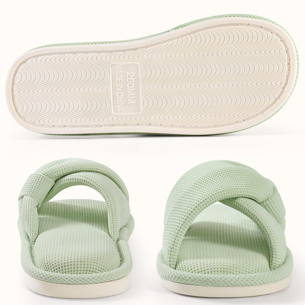 Summer House Slippers for Women Corduroy Open Toe Indoor Slippers