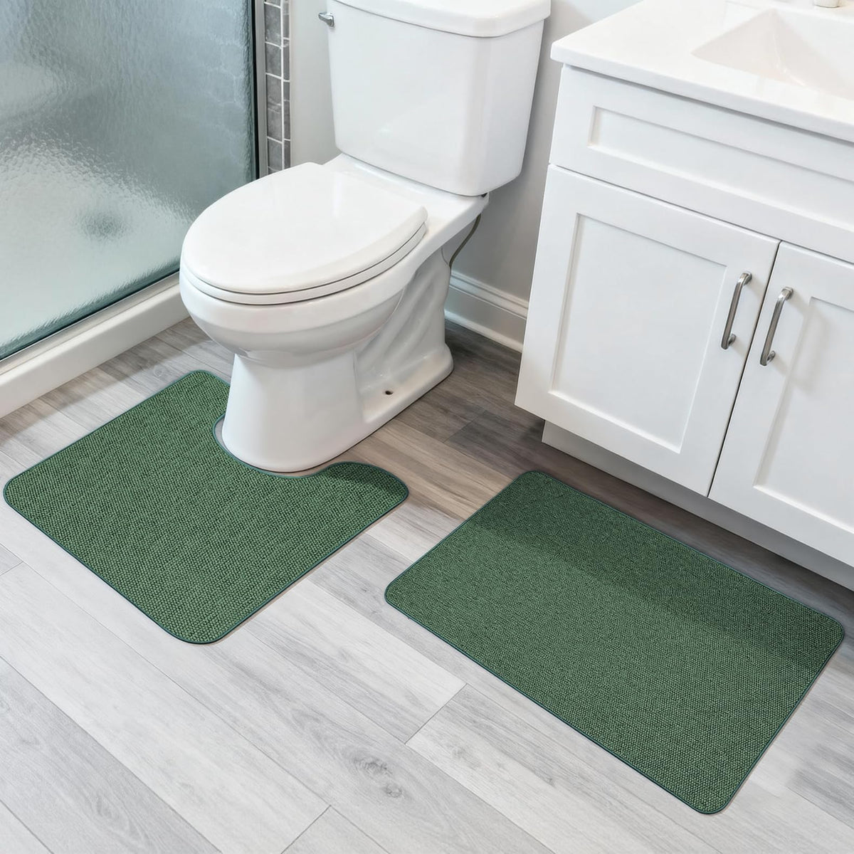 Bath Mat Set 2 Pieces (6.53 Sq Ft)