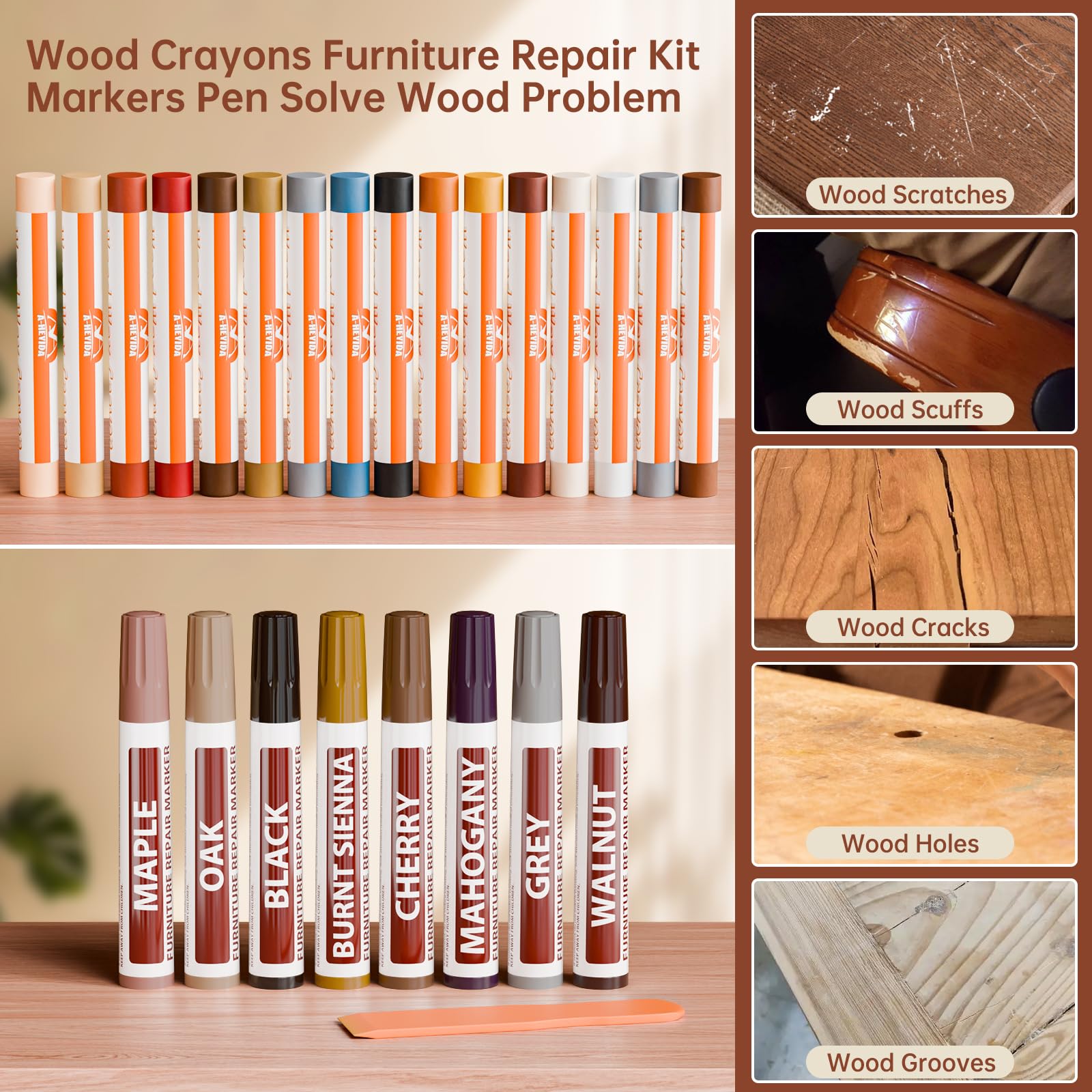 Wood Filler Putty Sticks