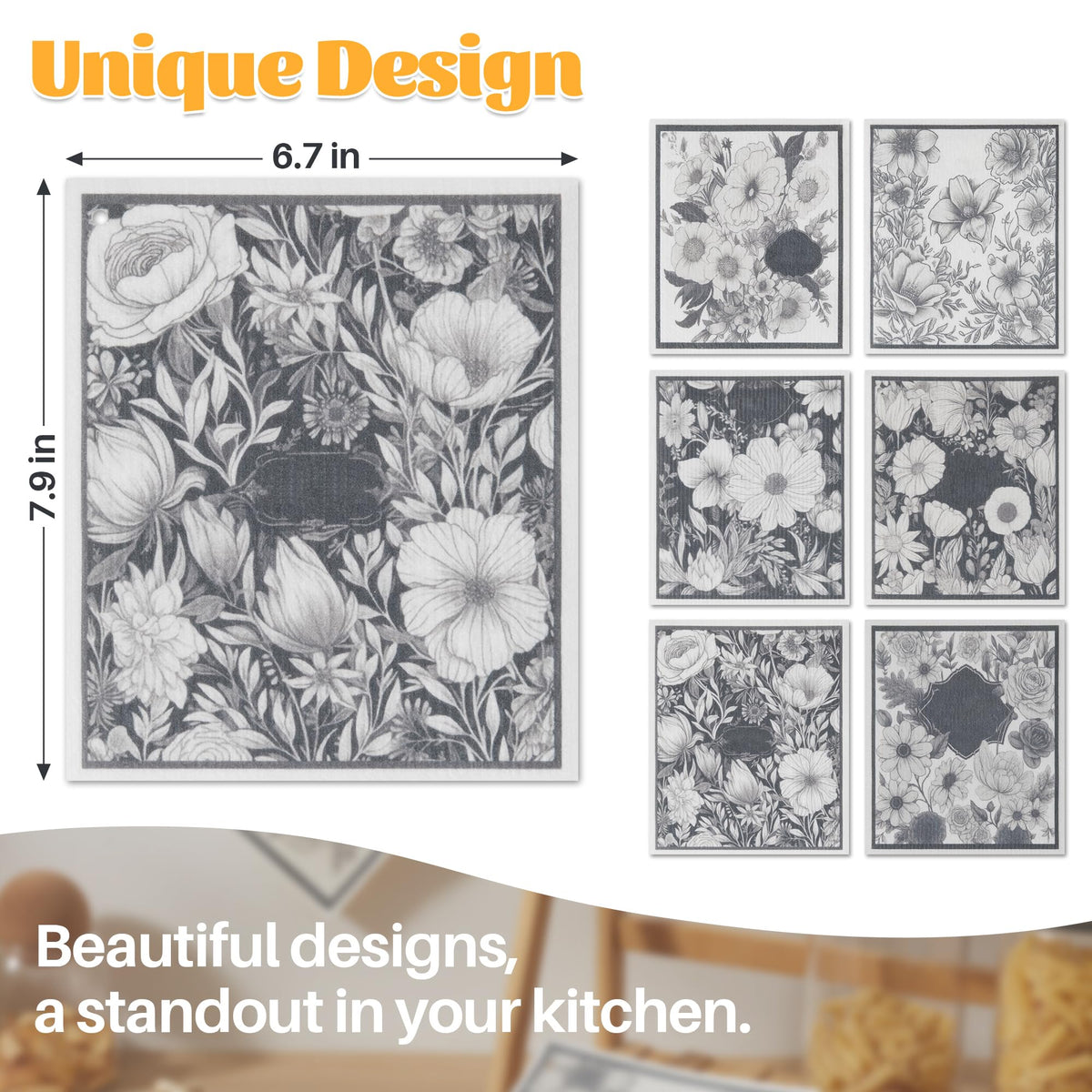 12 Pack Decorate Cleaning Cloth (12 Count)