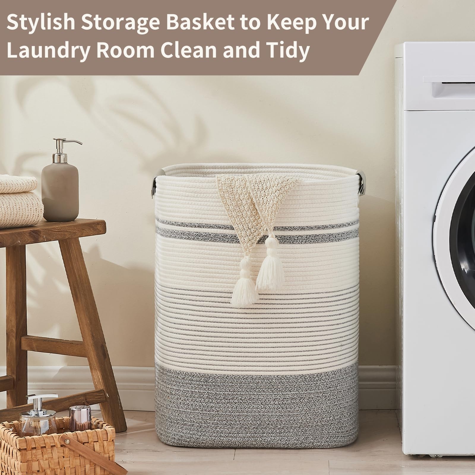 Laundry Basket with Handles